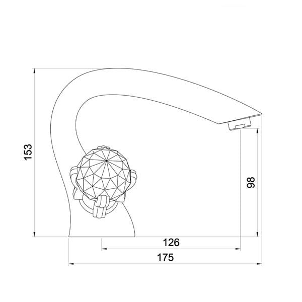 FK-1713 Rose Gold Lavabo Bataryası