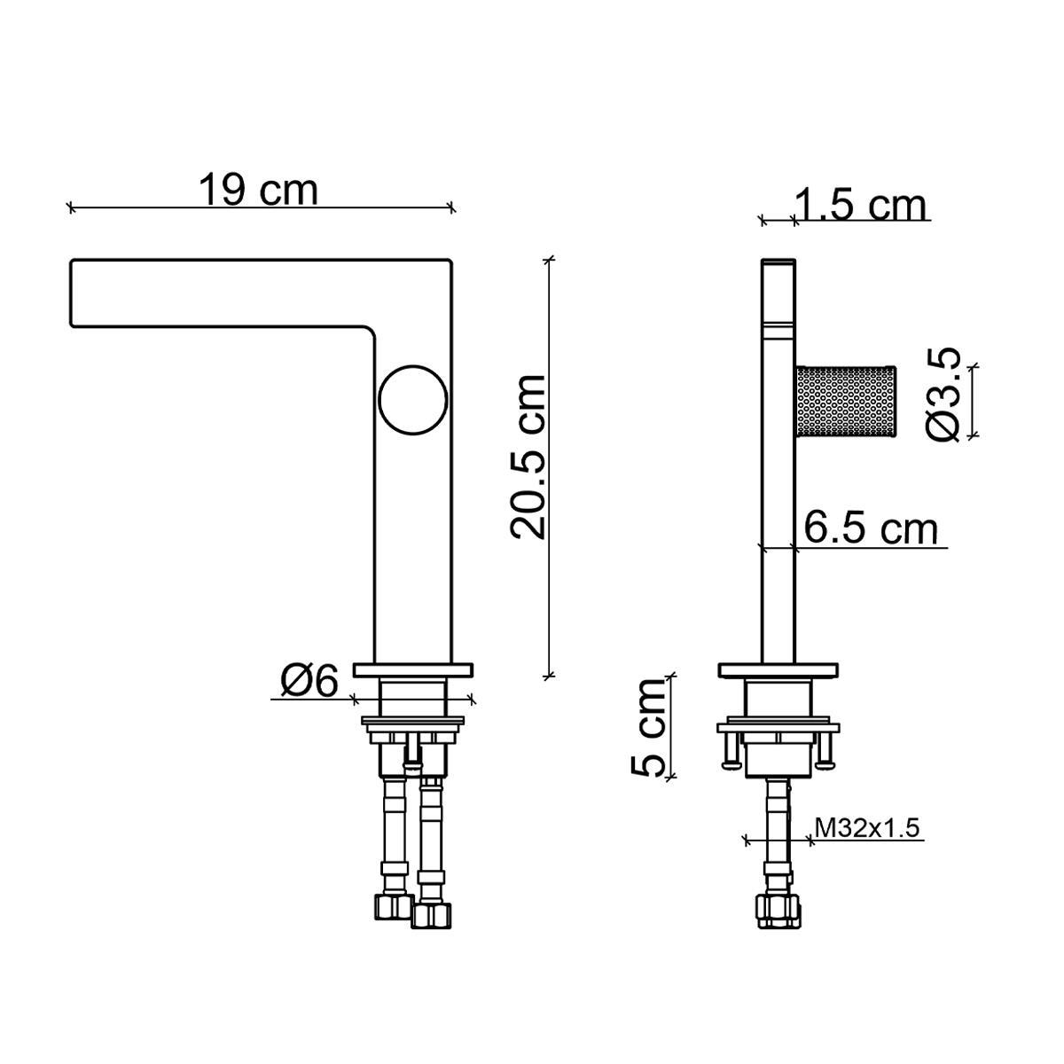 FK-2011 Krom Lavabo Bataryası