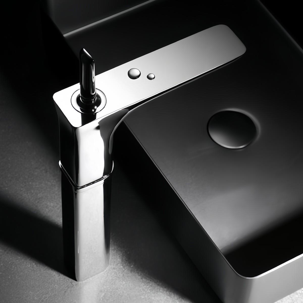 FK-5121 Yüksek Lavabo Bataryası Mat Krom