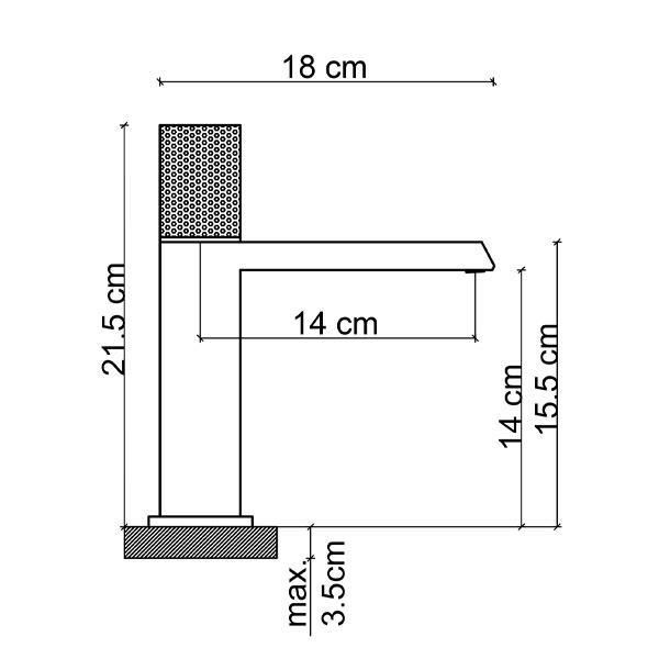 FK-9113 Parlak Rose Lavabo Bataryası