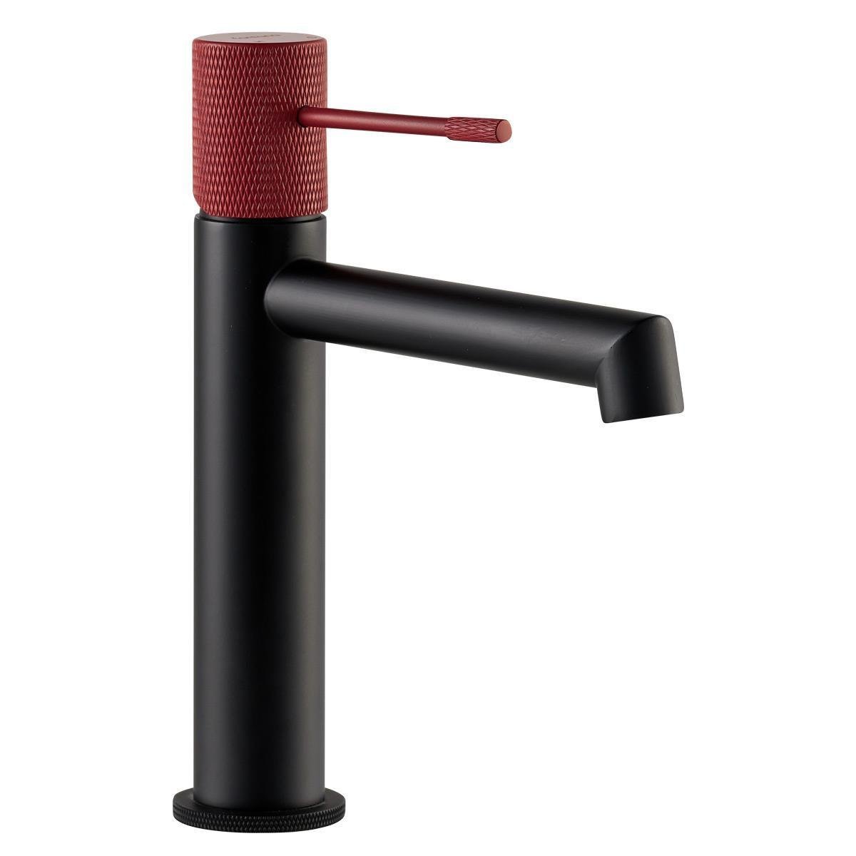 FM-2118 Siyah & Kırmızı Lavabo Bataryası