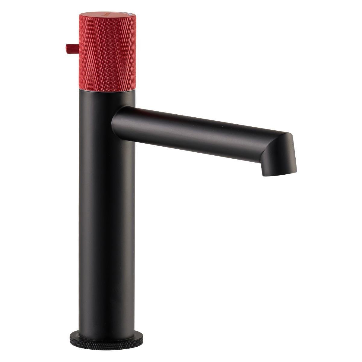 FM-2218 Siyah & Kırmızı Lavabo Bataryası