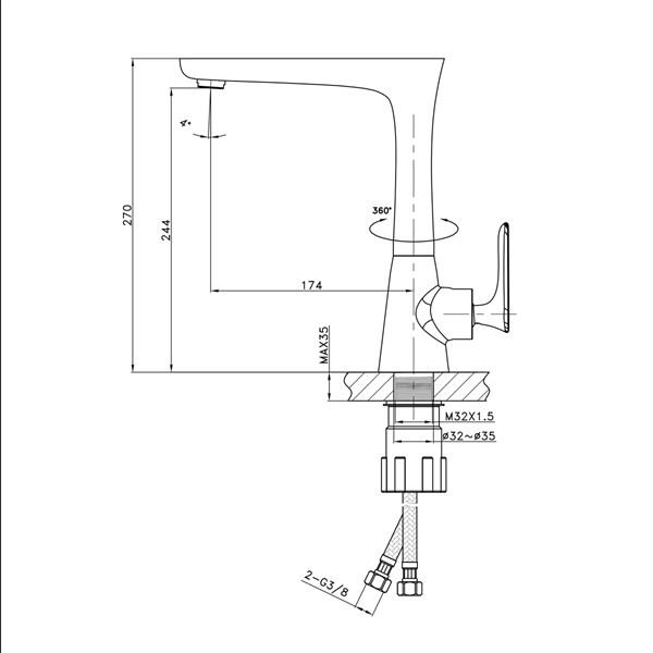 FM-K0111 Krom Mutfak Bataryası