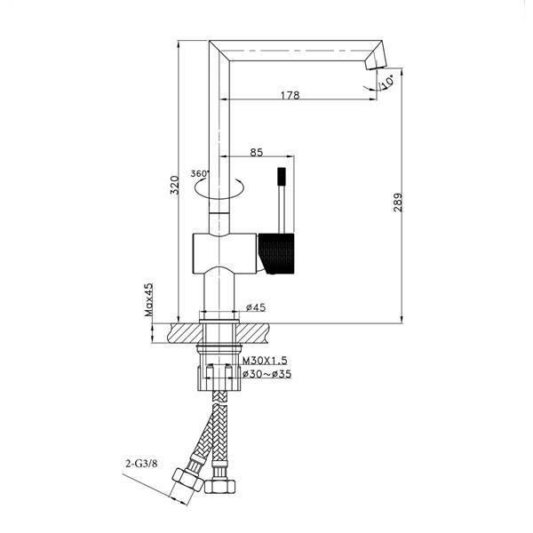 FM-K0311 Krom Mutfak Bataryası