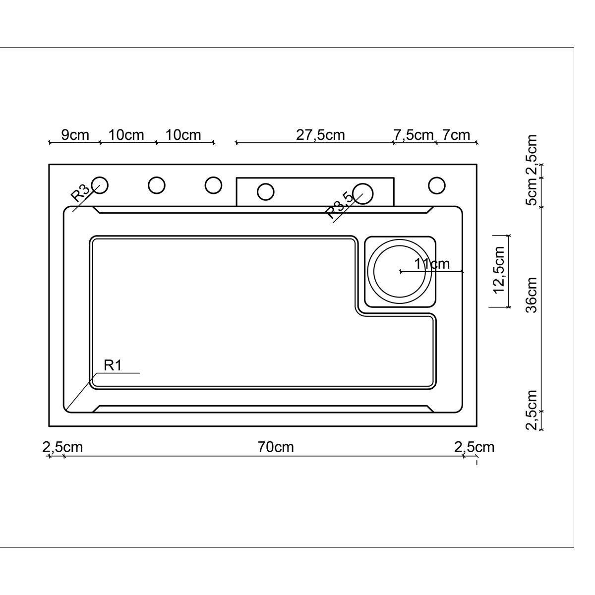 L-ME75-1001NB Mutfak Eviyesi
