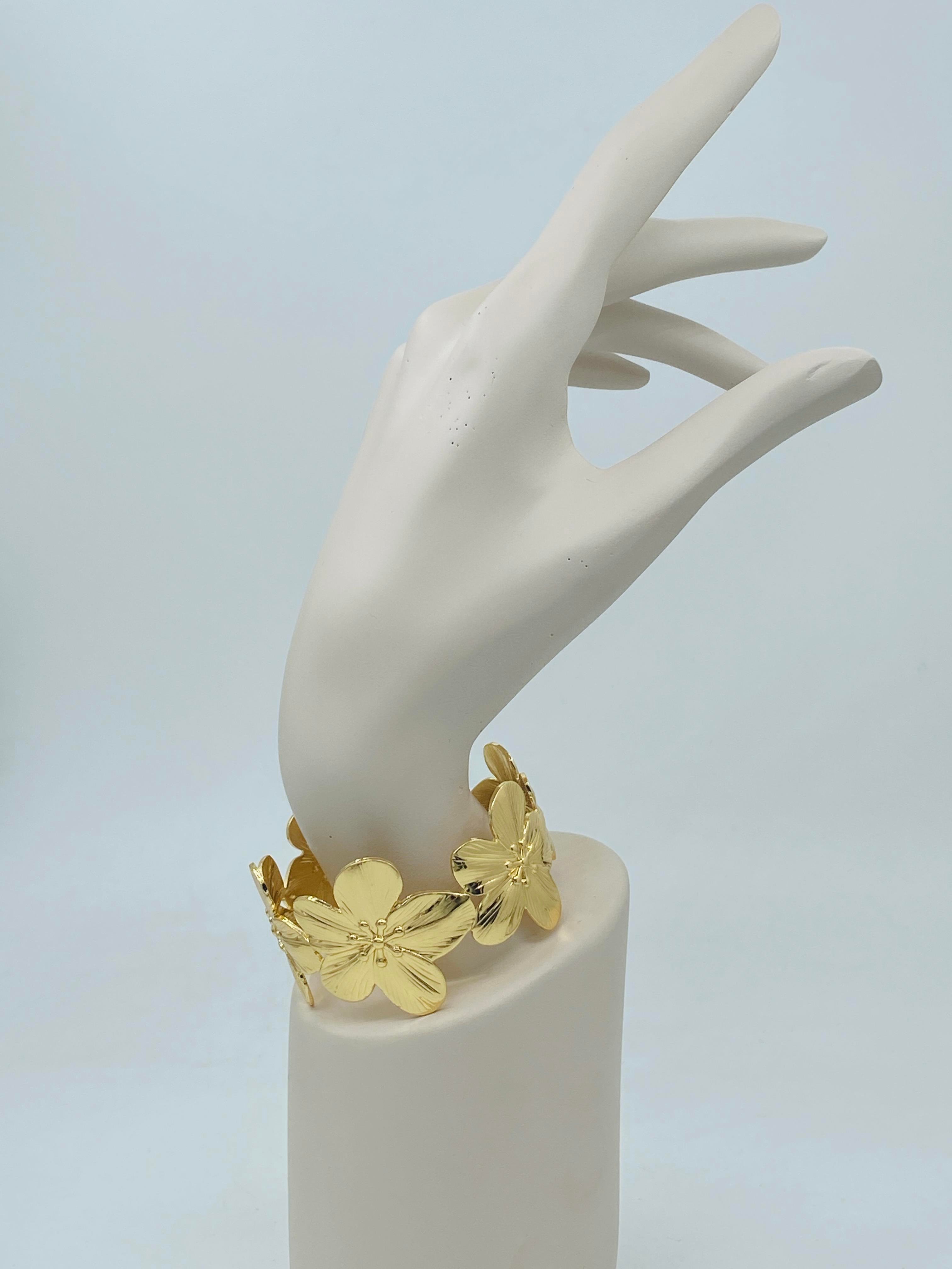 14K GOLD ARMCUFF ÇİÇEK