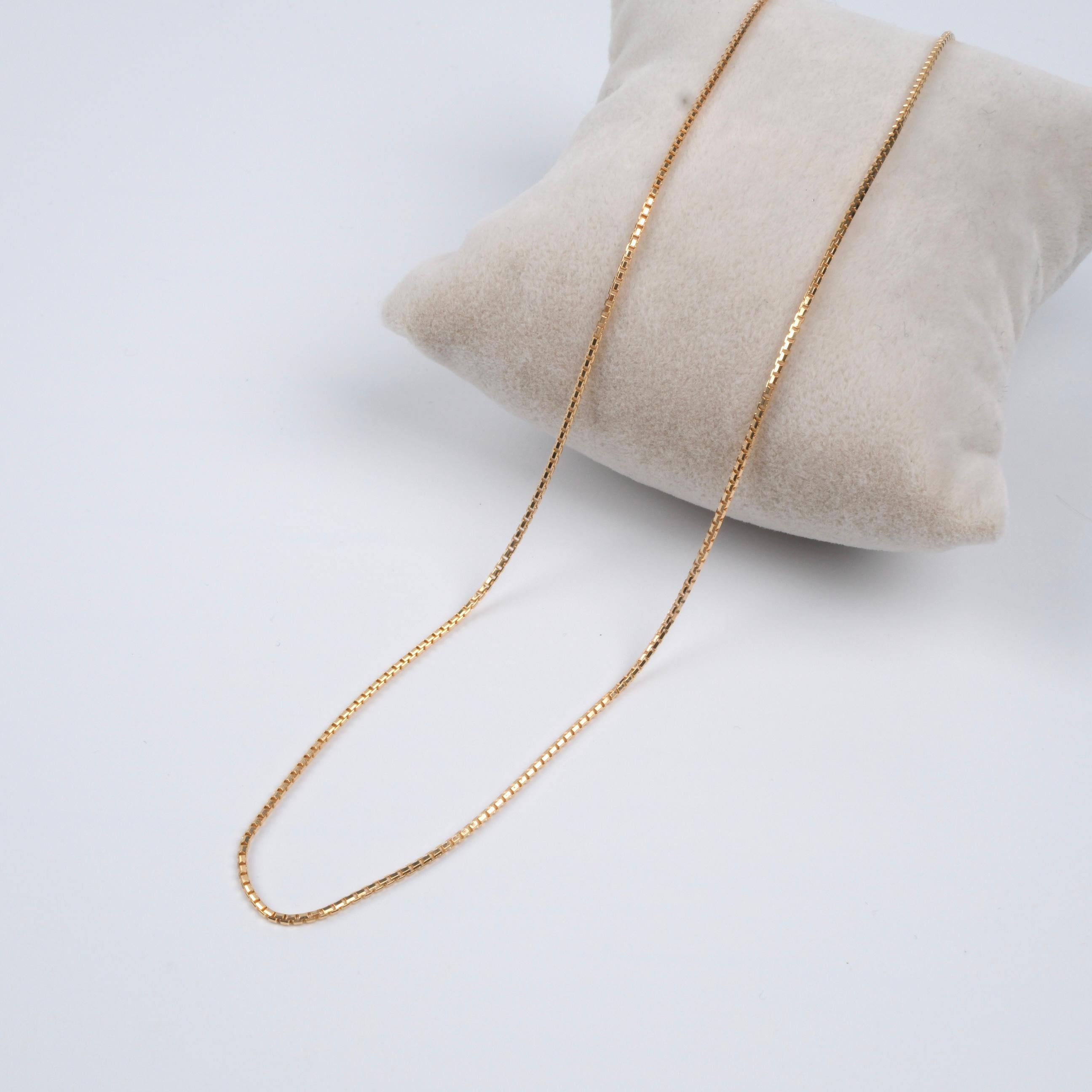 Toptan 18K KÜPE ZİNCİR KOLYE 45CM
