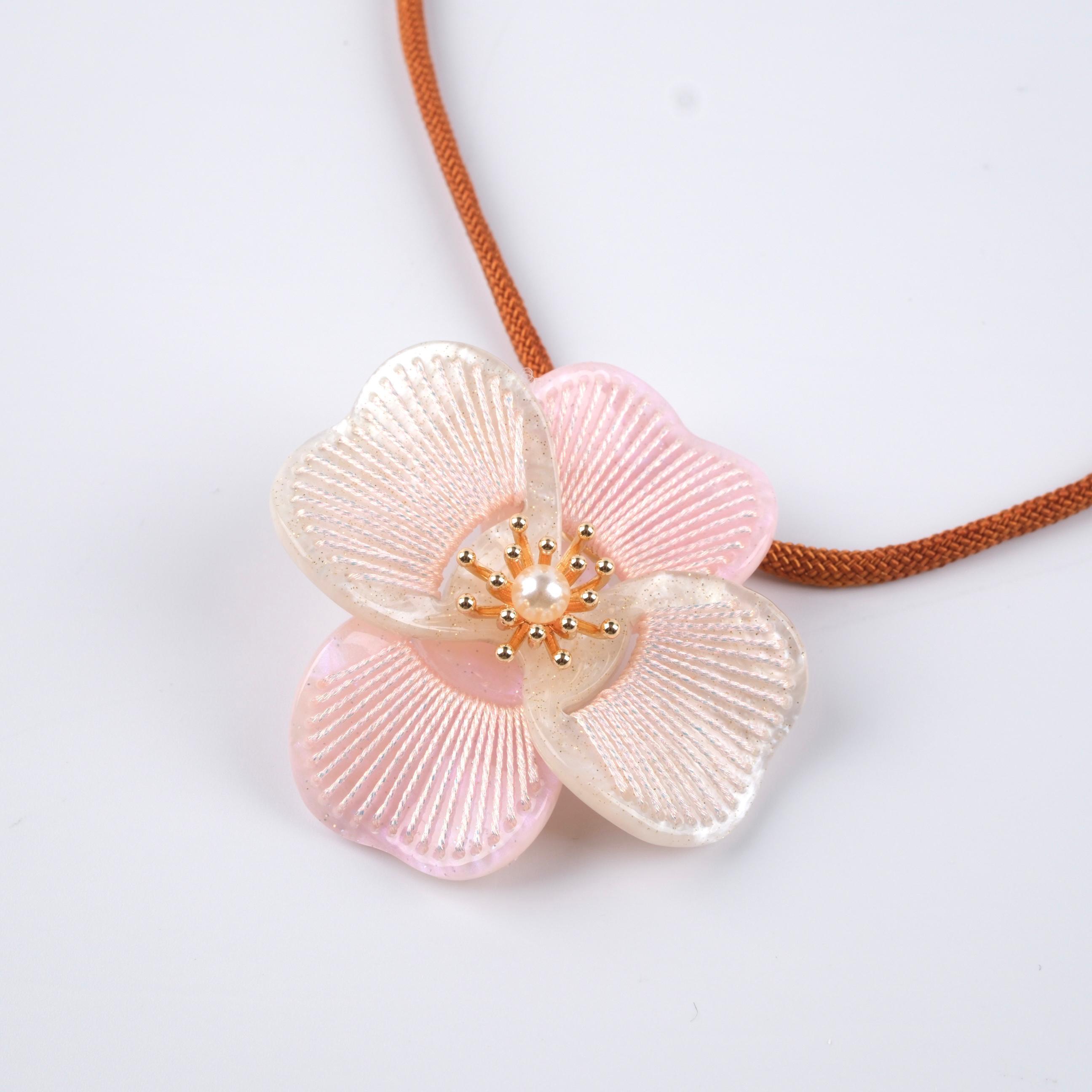 Toptan ÇİÇEK UÇLU KOLYE