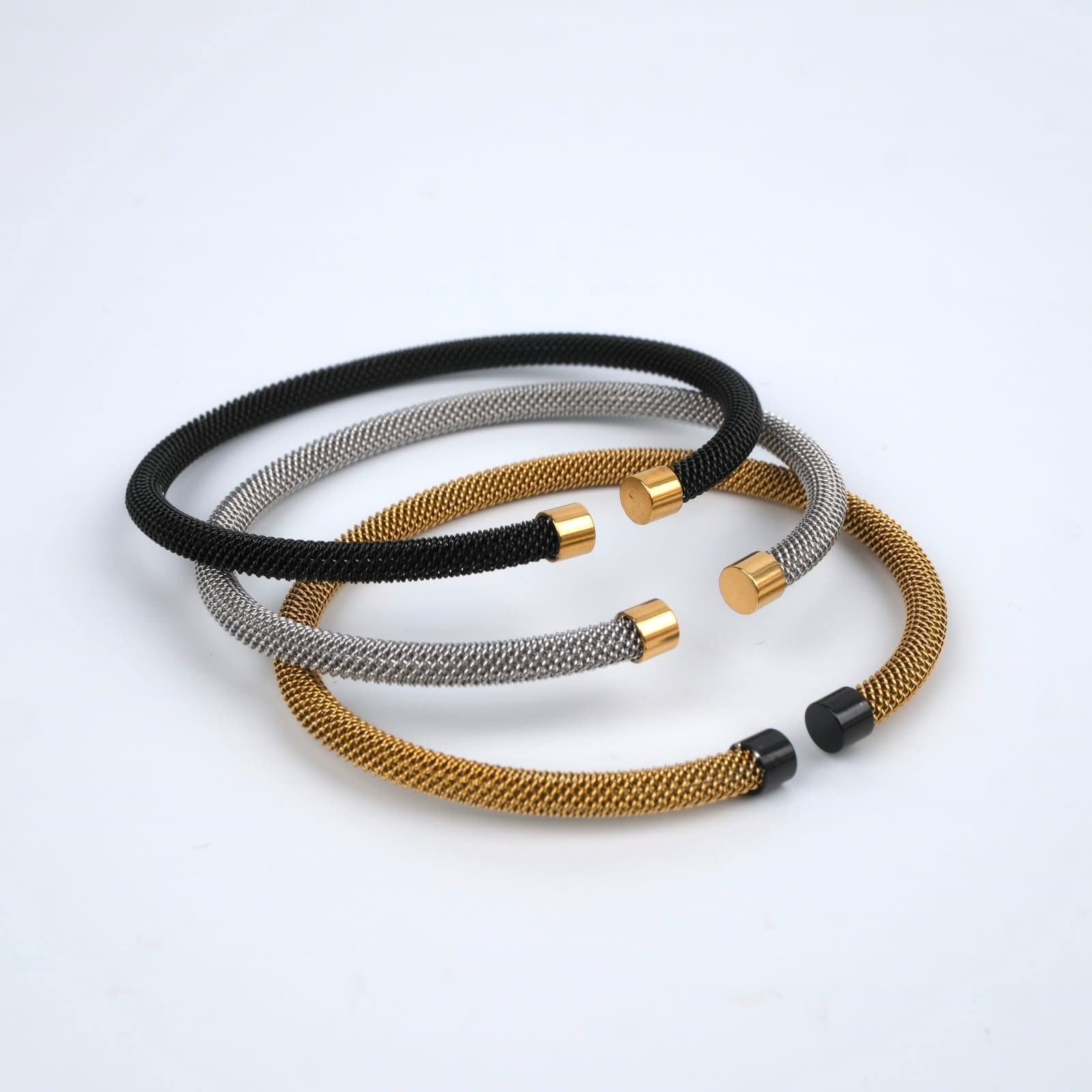 Toptan HASIR MODEL METAL DETAYLI ERKEK BİLEKLİK