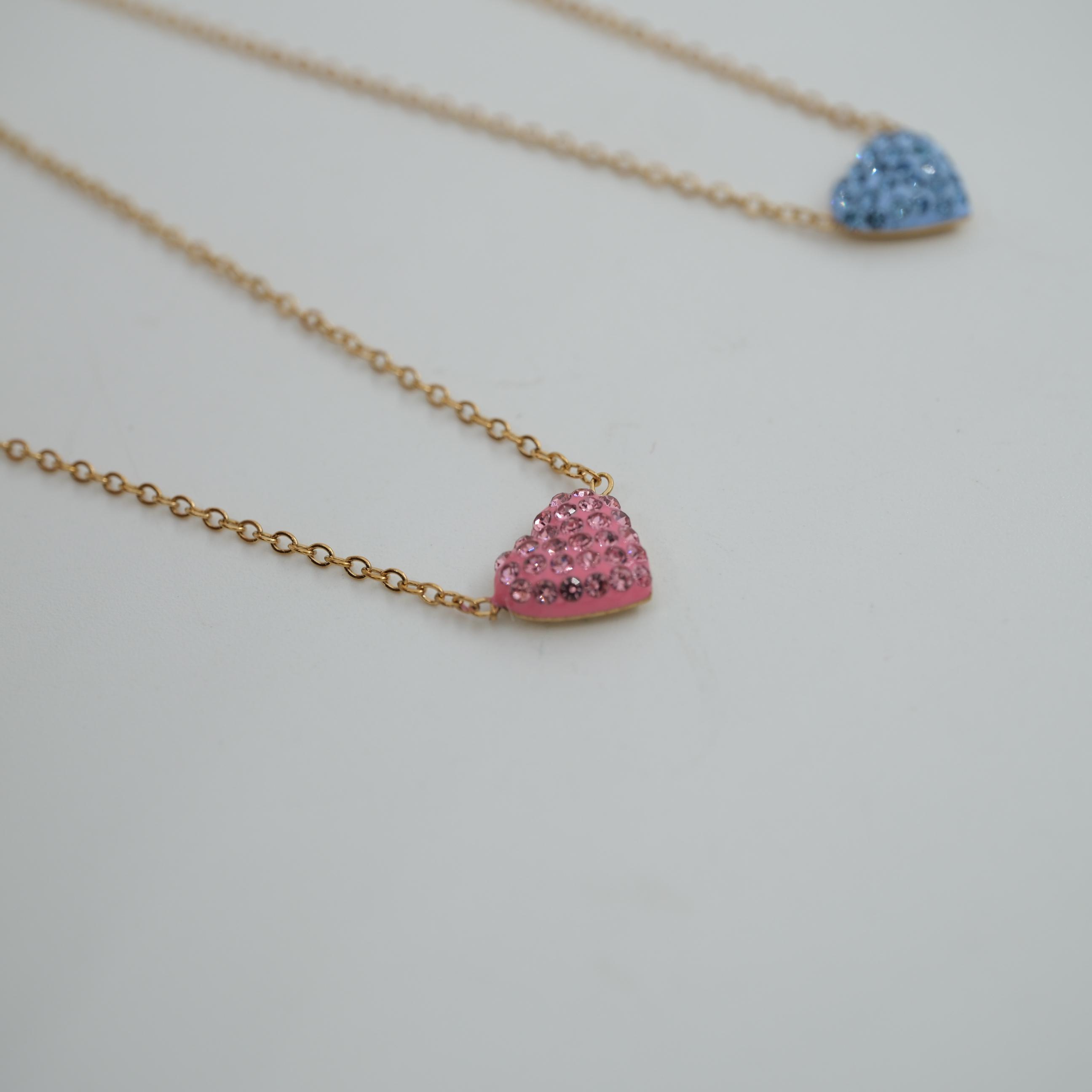 Toptan KALP UÇLU KOLYE  