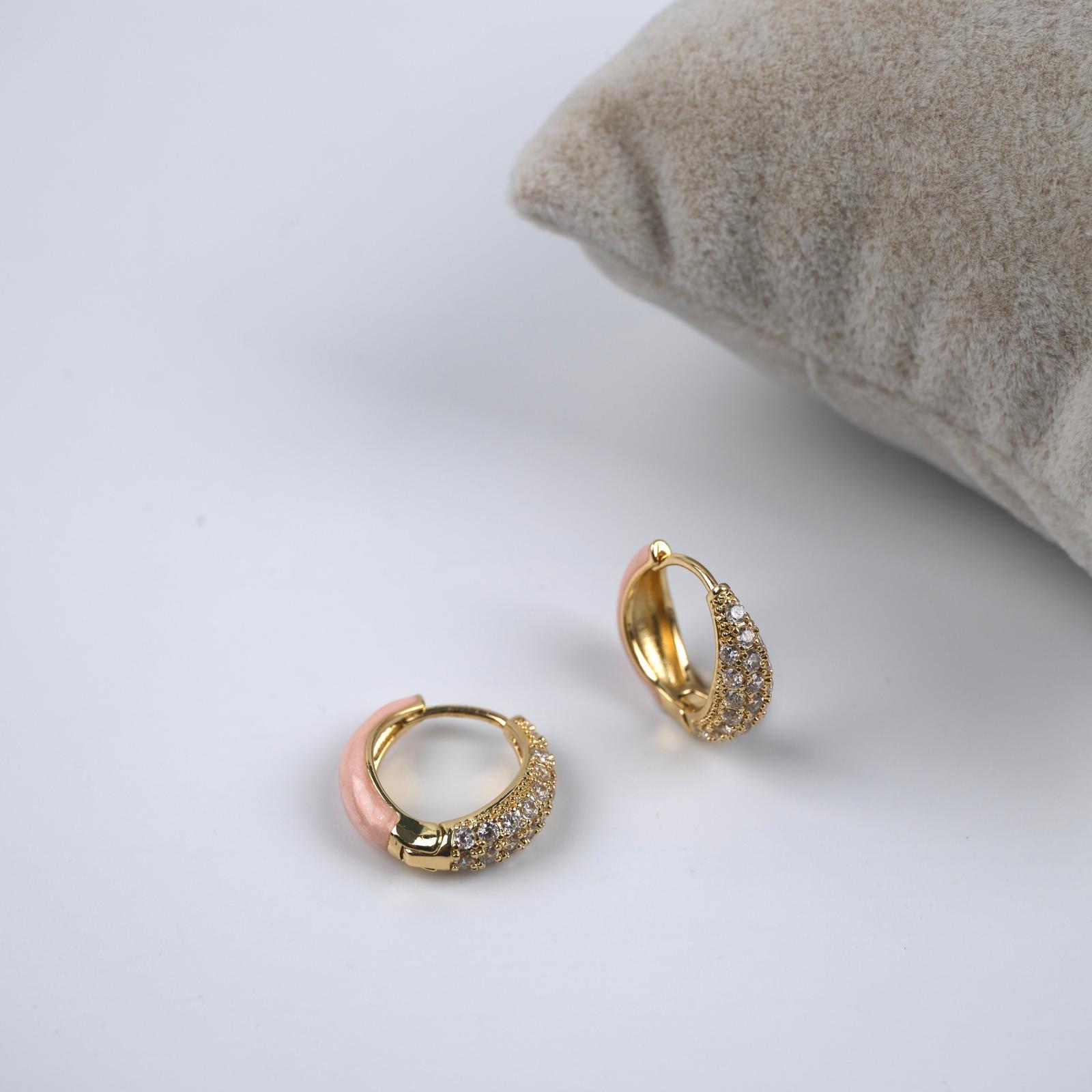 Toptan MİNİ TAŞLI KÜPE