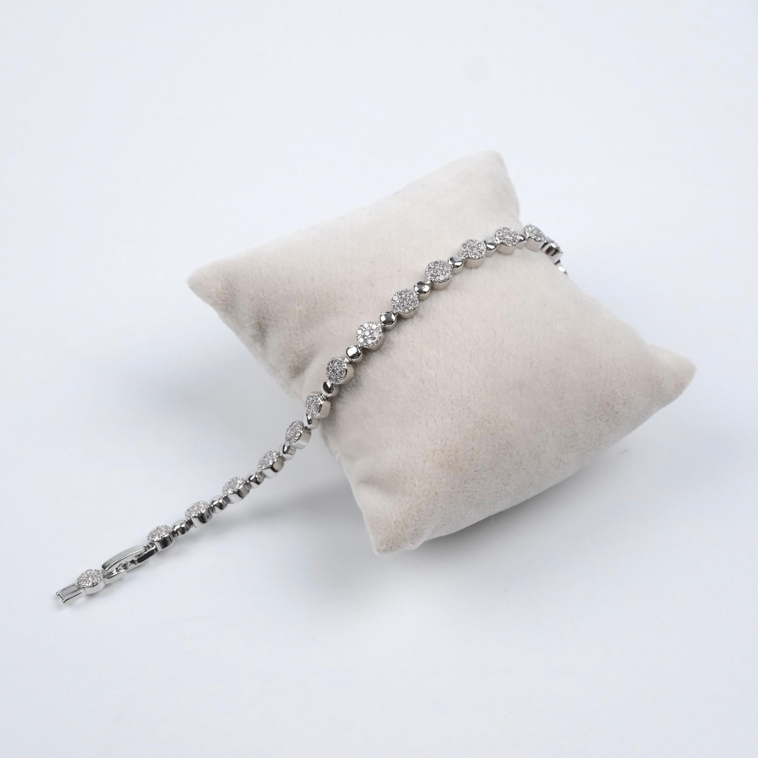 Toptan MİNİ TAŞLI SILVER BİLEKLİK  