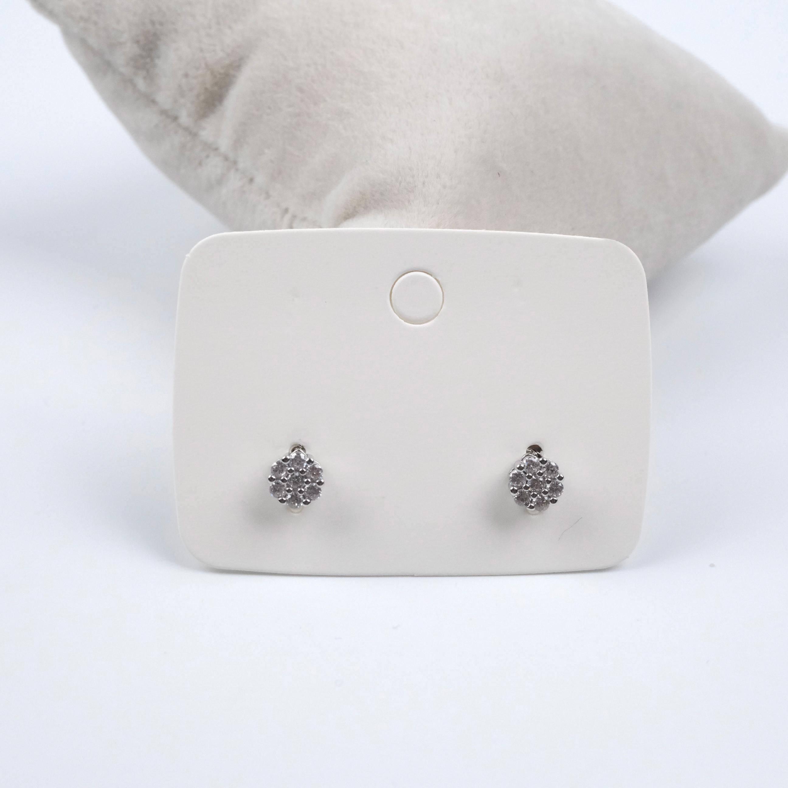 Toptan MİNİ TAŞLI SILVER KÜPE