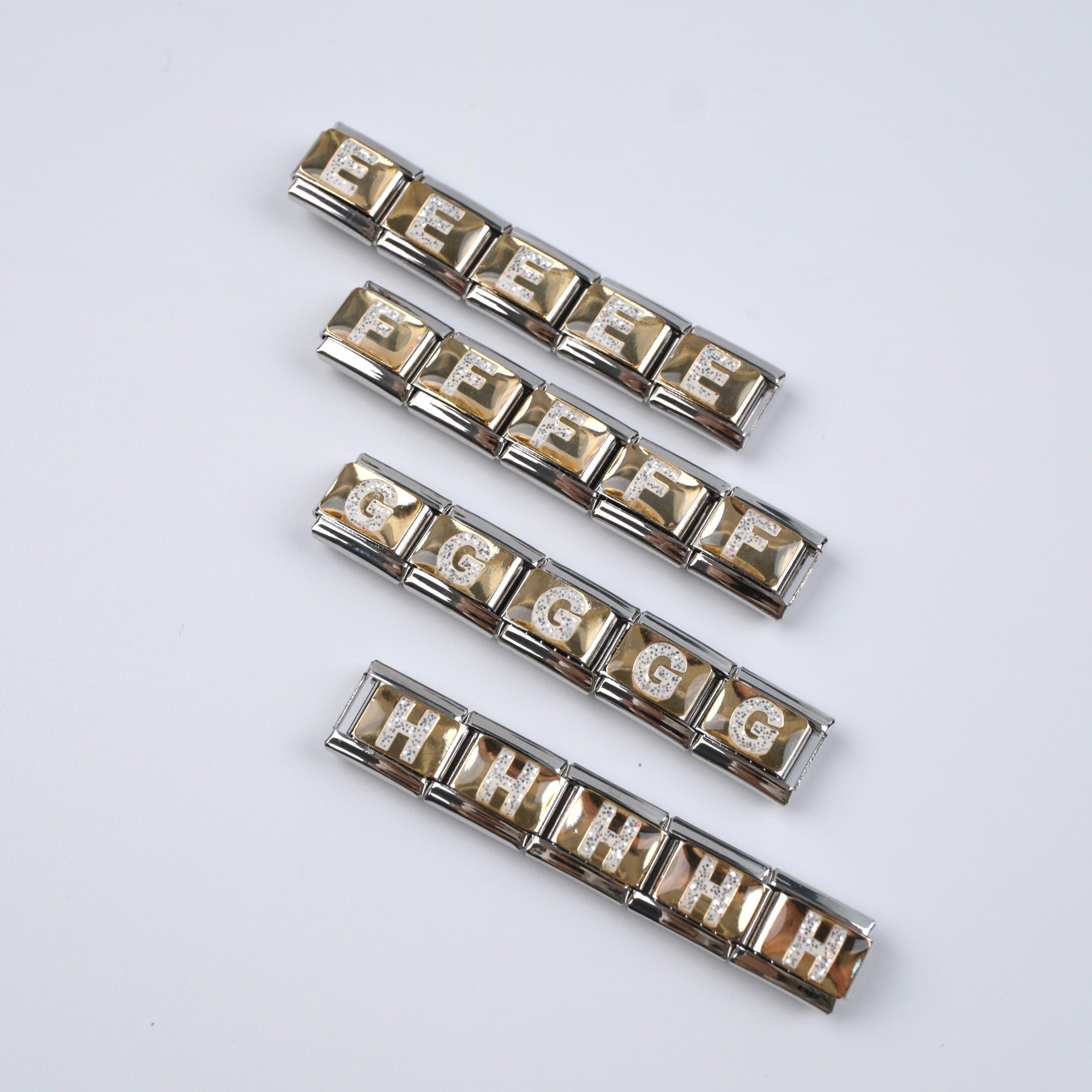 Toptan SİMLİ HARF CHARM SILVER