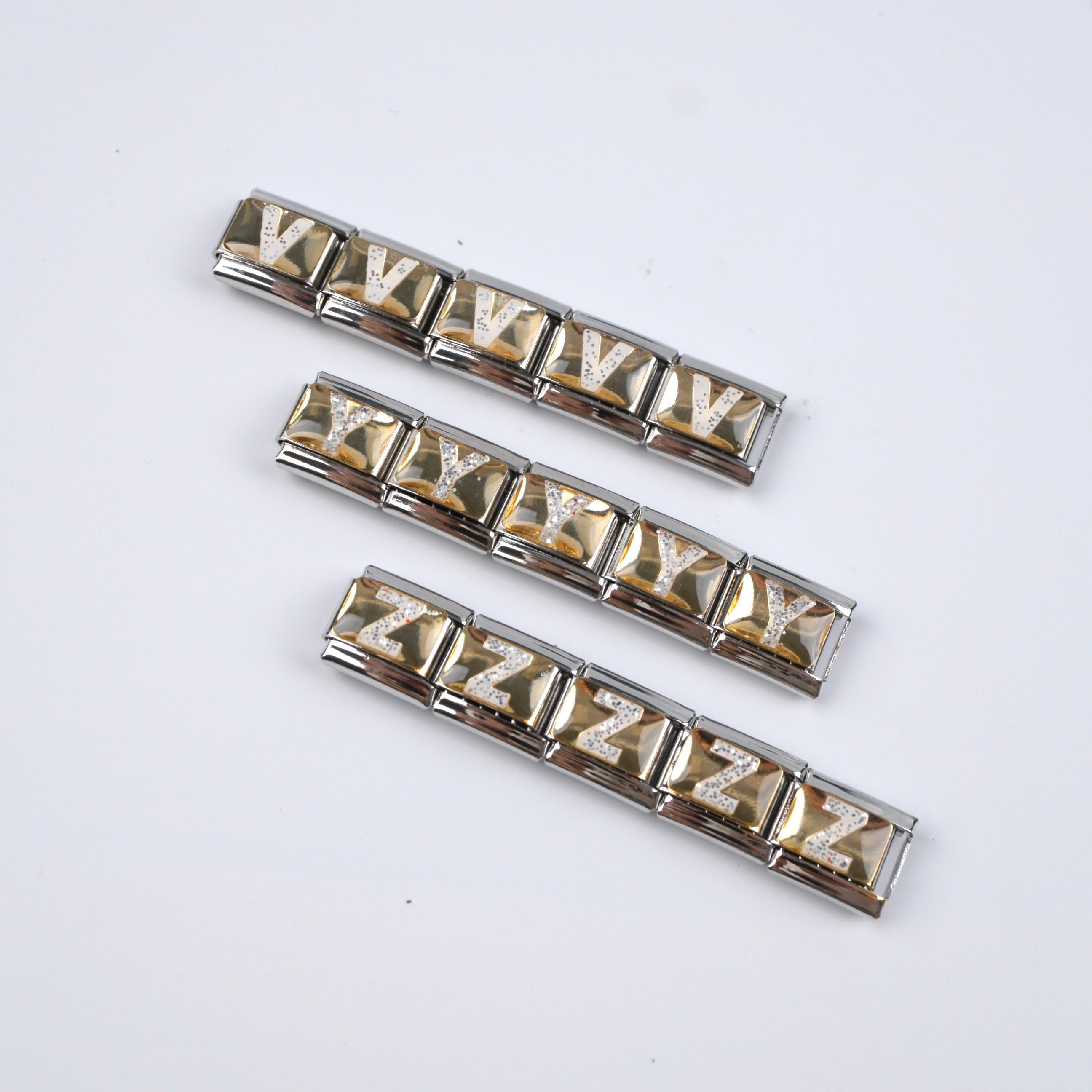 Toptan SİMLİ HARF CHARM SILVER