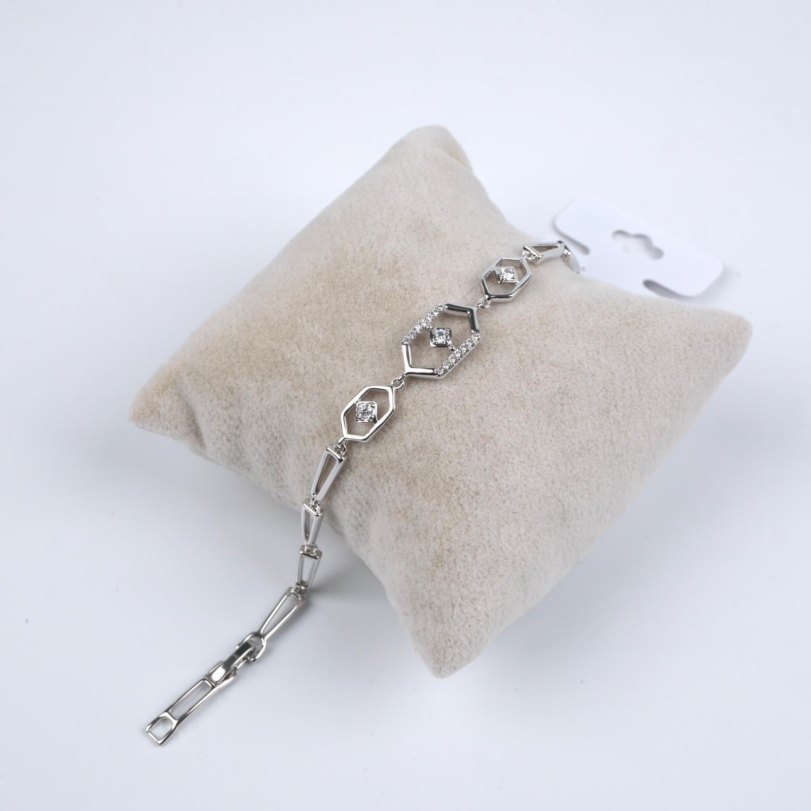 Toptan TAŞLI SILVER BİLEKLİK 