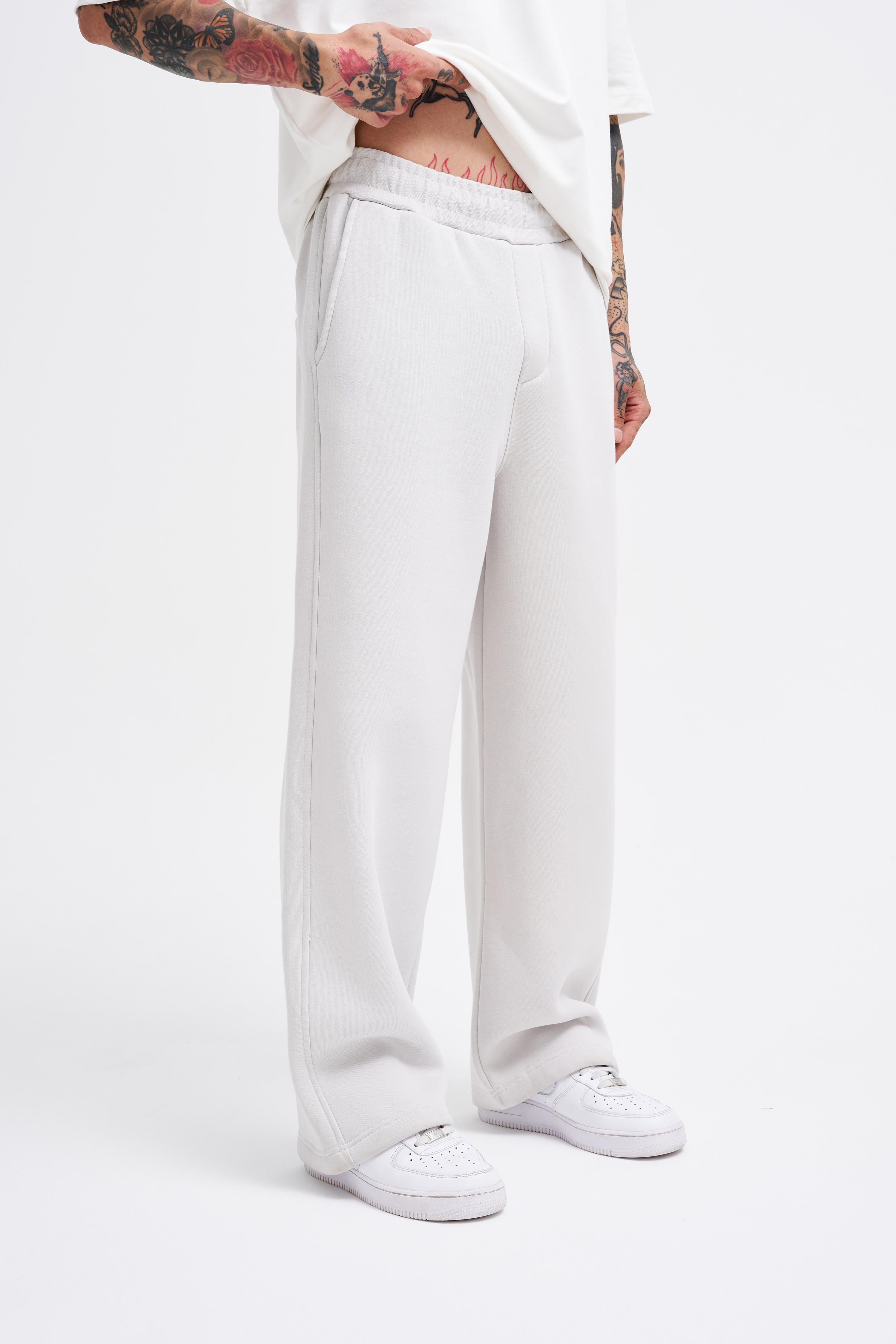 Erkek Baggy Oversize Gri Eşofman Altı