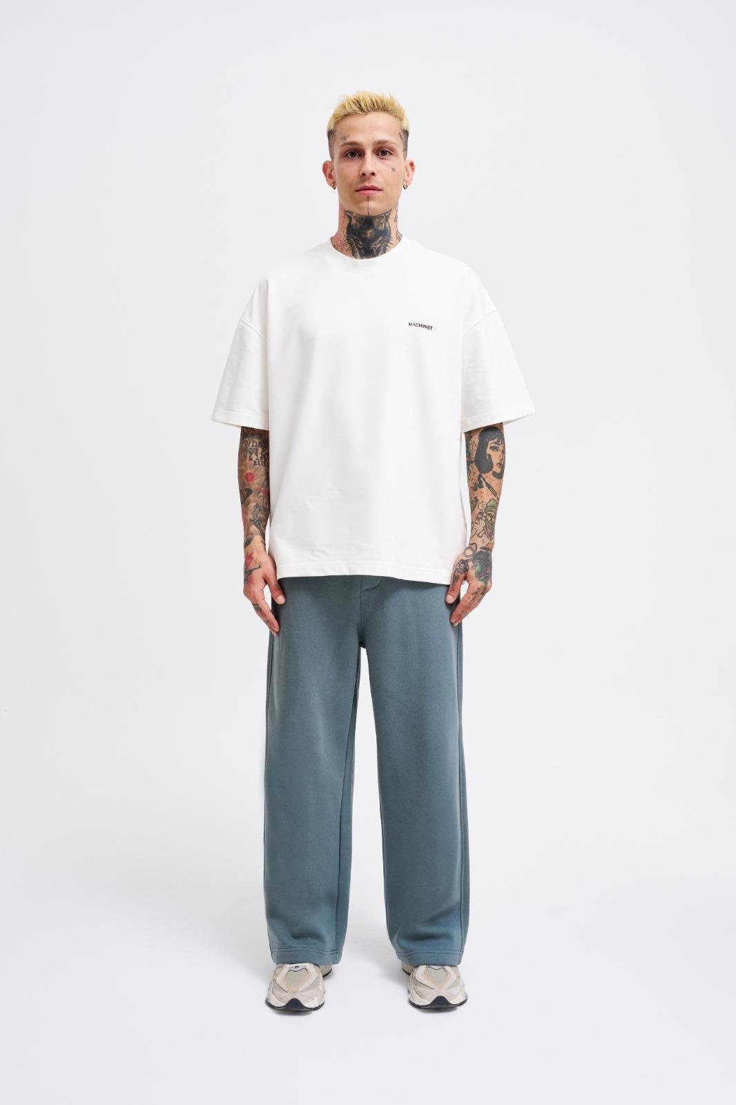 Erkek Baggy Oversize Mavi Eşofman Altı