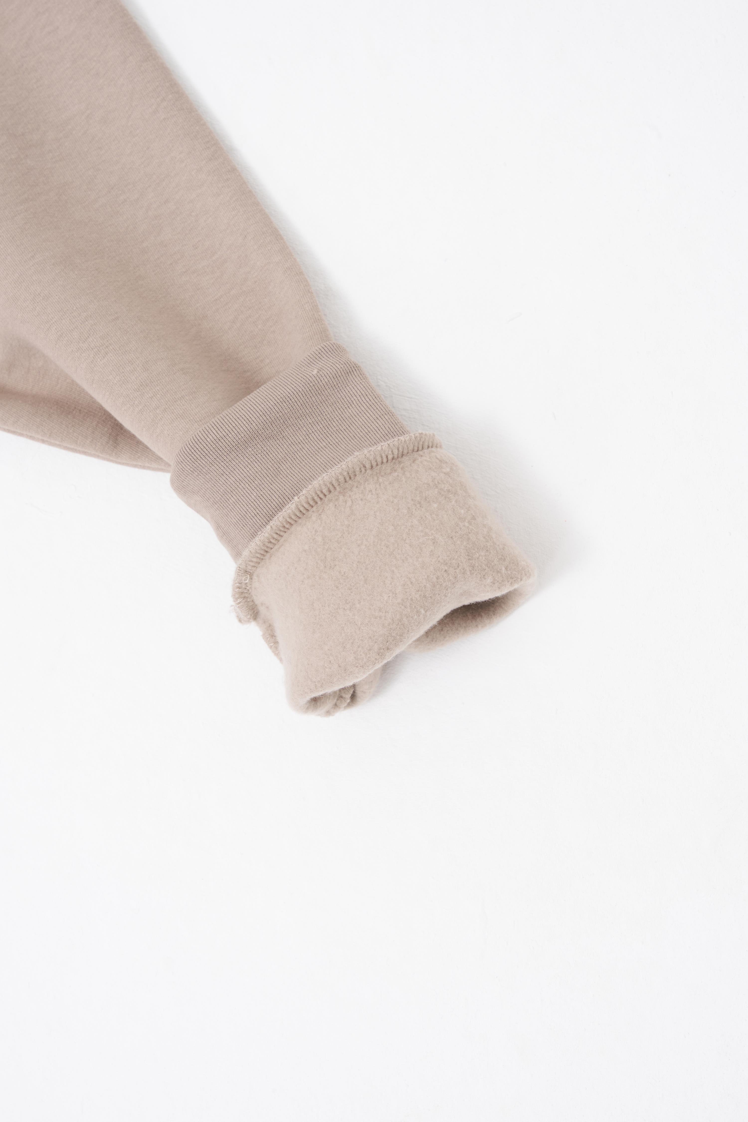Erkek Basic Bisiklet Yaka Oversize Açık Gri Sweatshirt