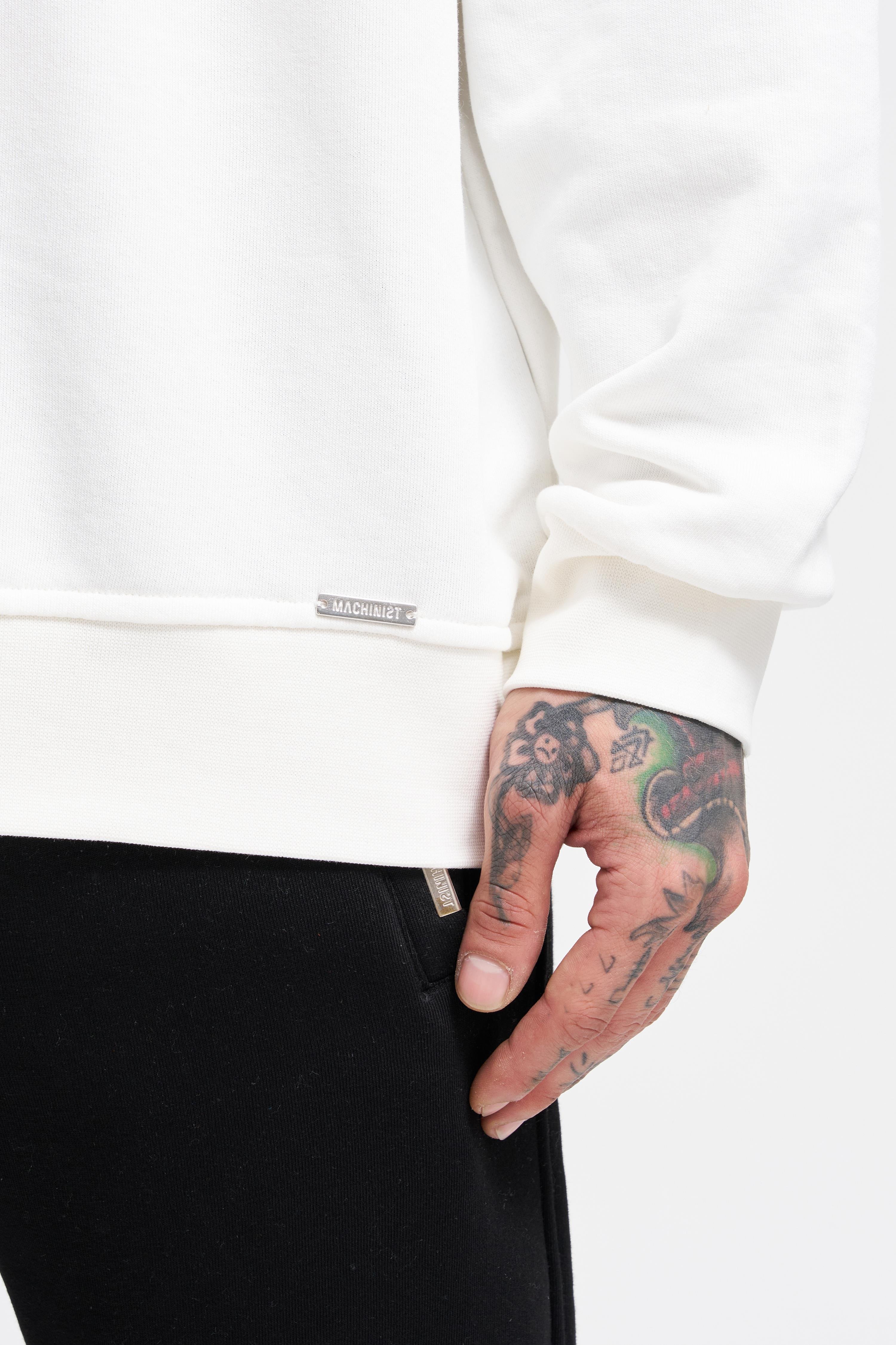 Erkek Basic Oversize Ekru Sweatshirt