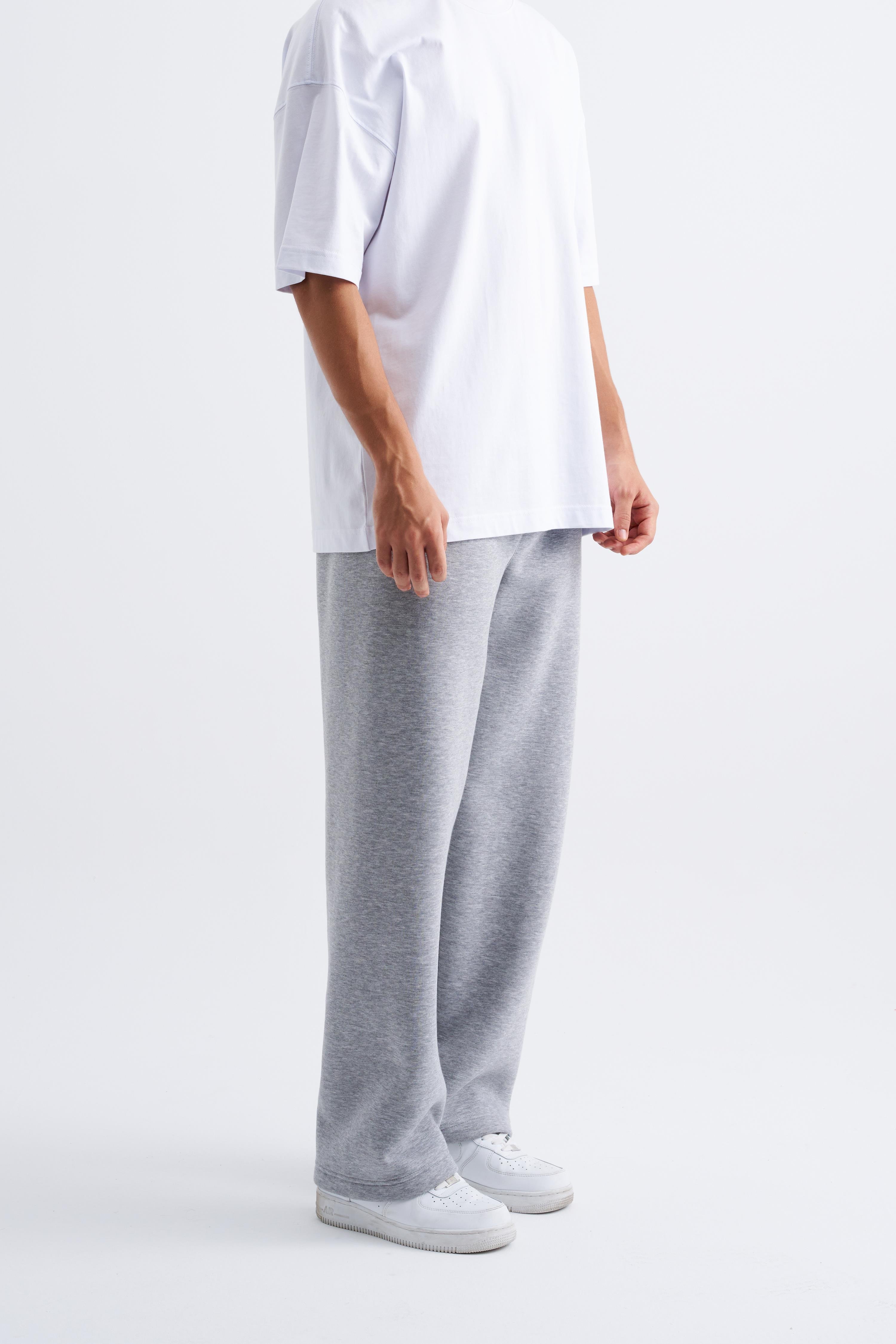 Erkek Oversize Baggy Eşofman Altı GRİ MELANJ