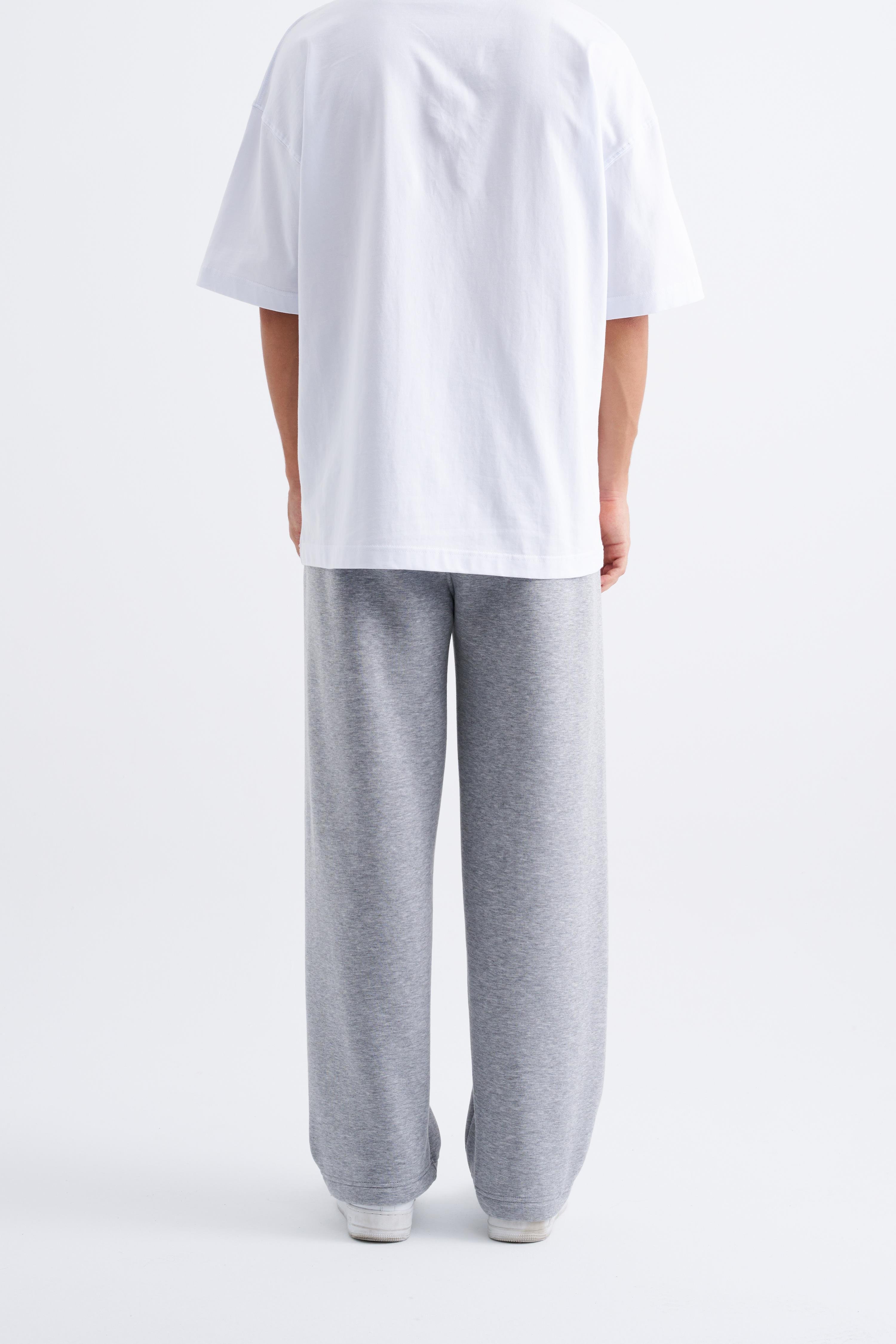 Erkek Oversize Baggy Eşofman Altı GRİ MELANJ