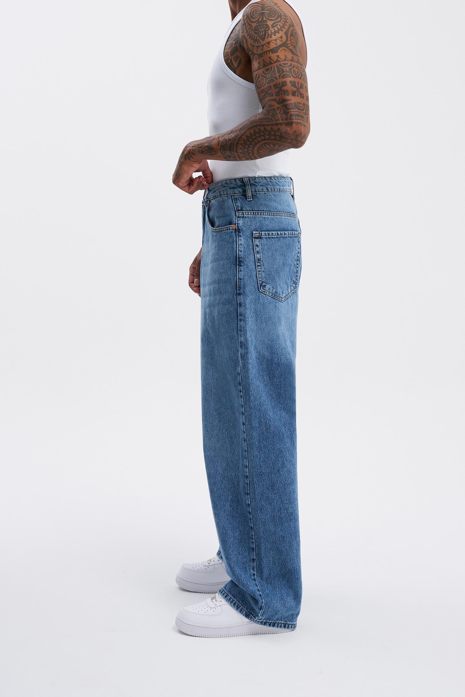 Erkek Oversize Baggy Jean SOFT BLUE