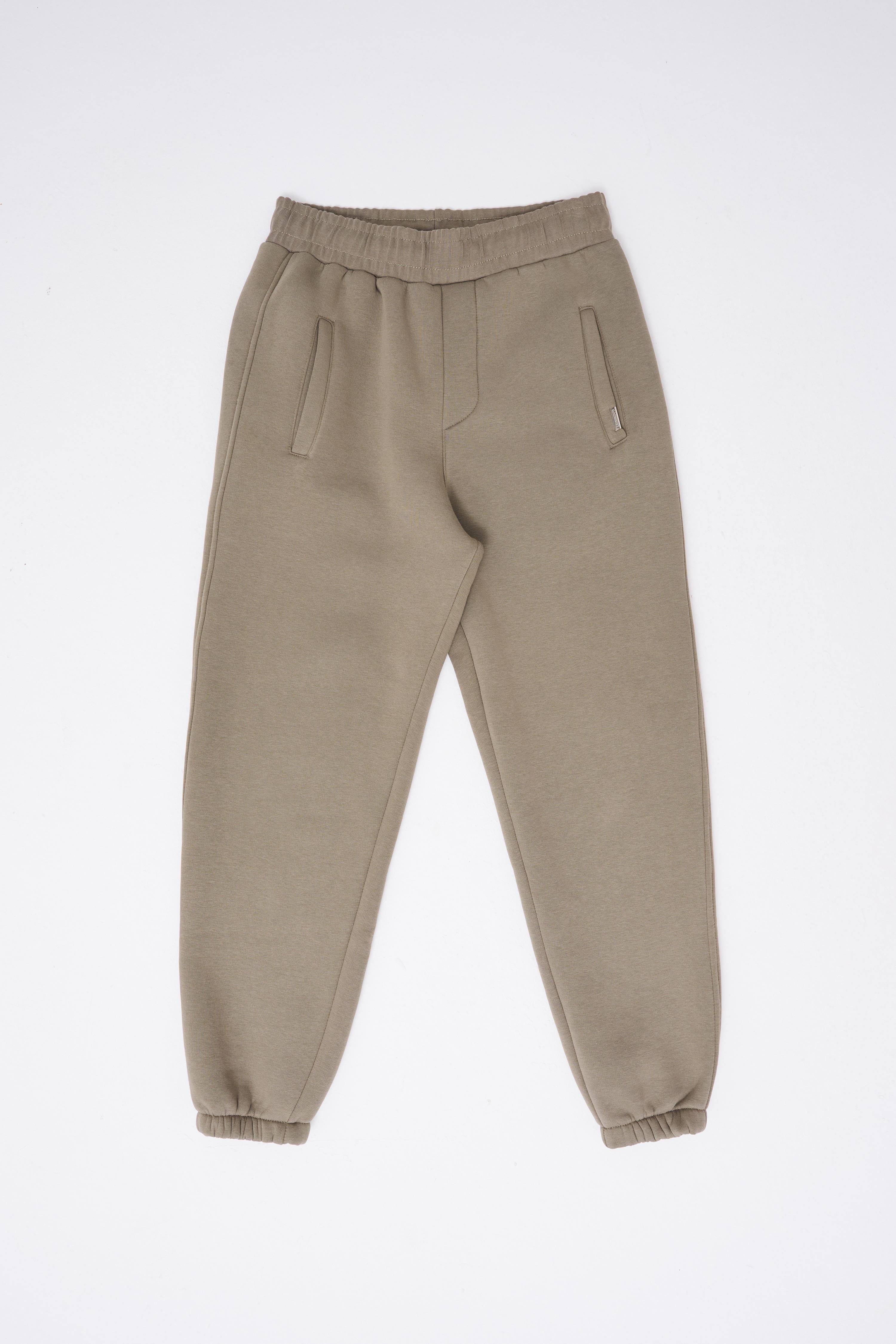 Erkek Relaxed Jogger Basic Eşofman Altı KHAKI