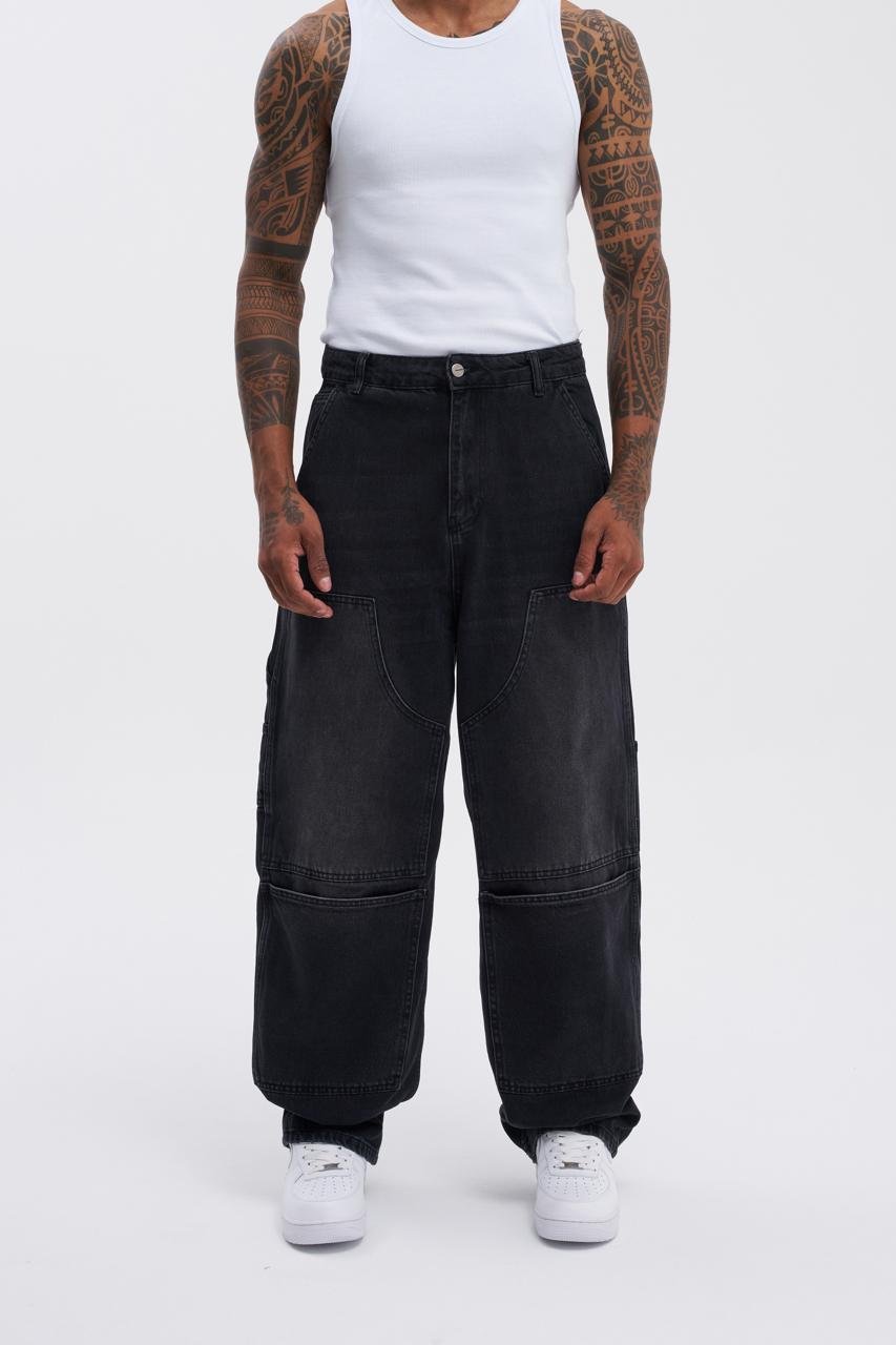 JPIECED CARPENTER PANTS EFEKTLİ ANTRASIT