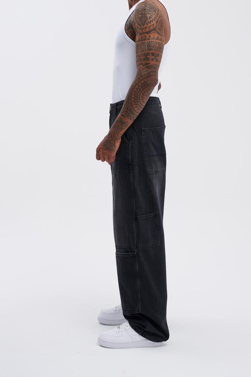 JPIECED CARPENTER PANTS EFEKTLİ ANTRASIT