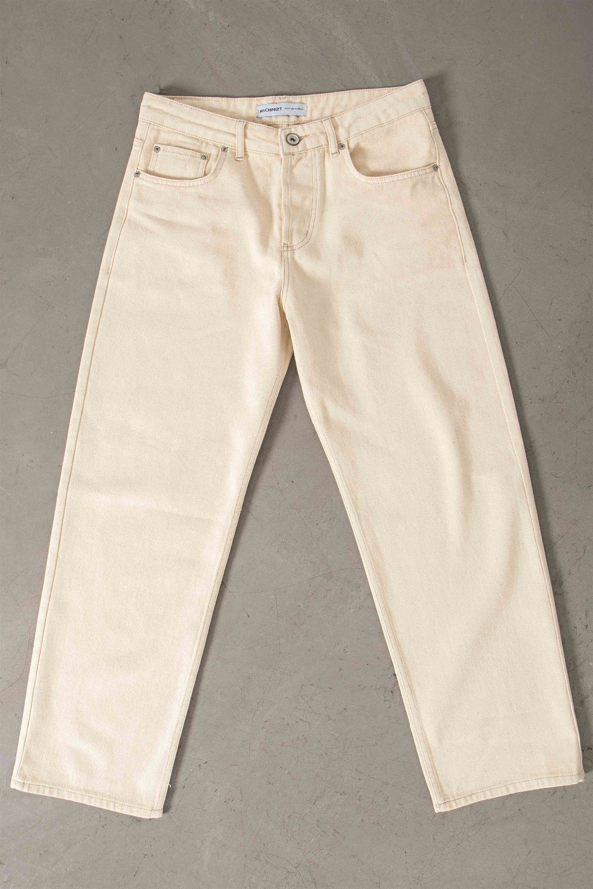 Baggy Gabardin Kumaş Pantolon AÇIK BEJ