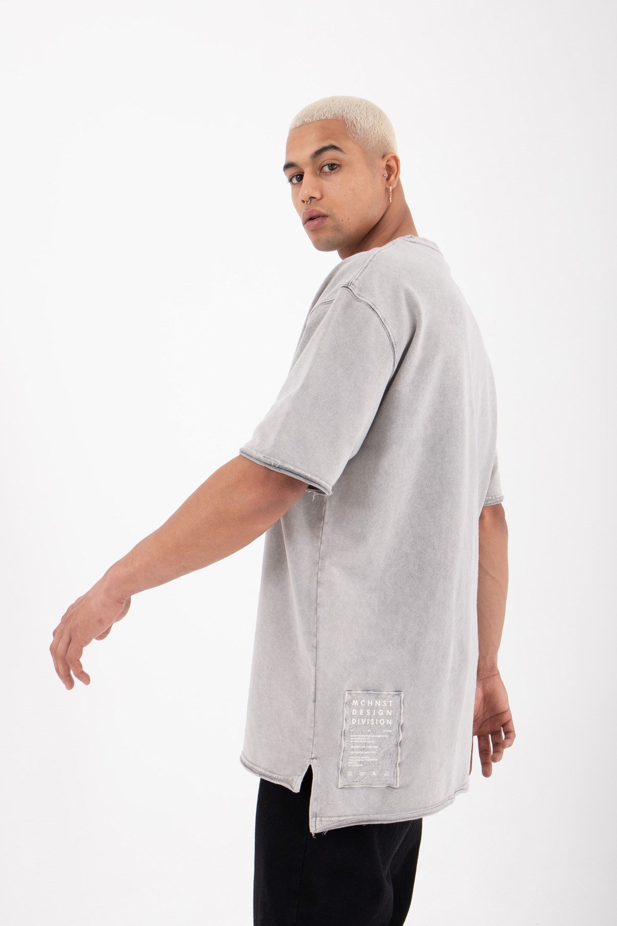 Relaxed New Horızons Baskılı Yıkamalı Pamuklu T-Shirt EKRU