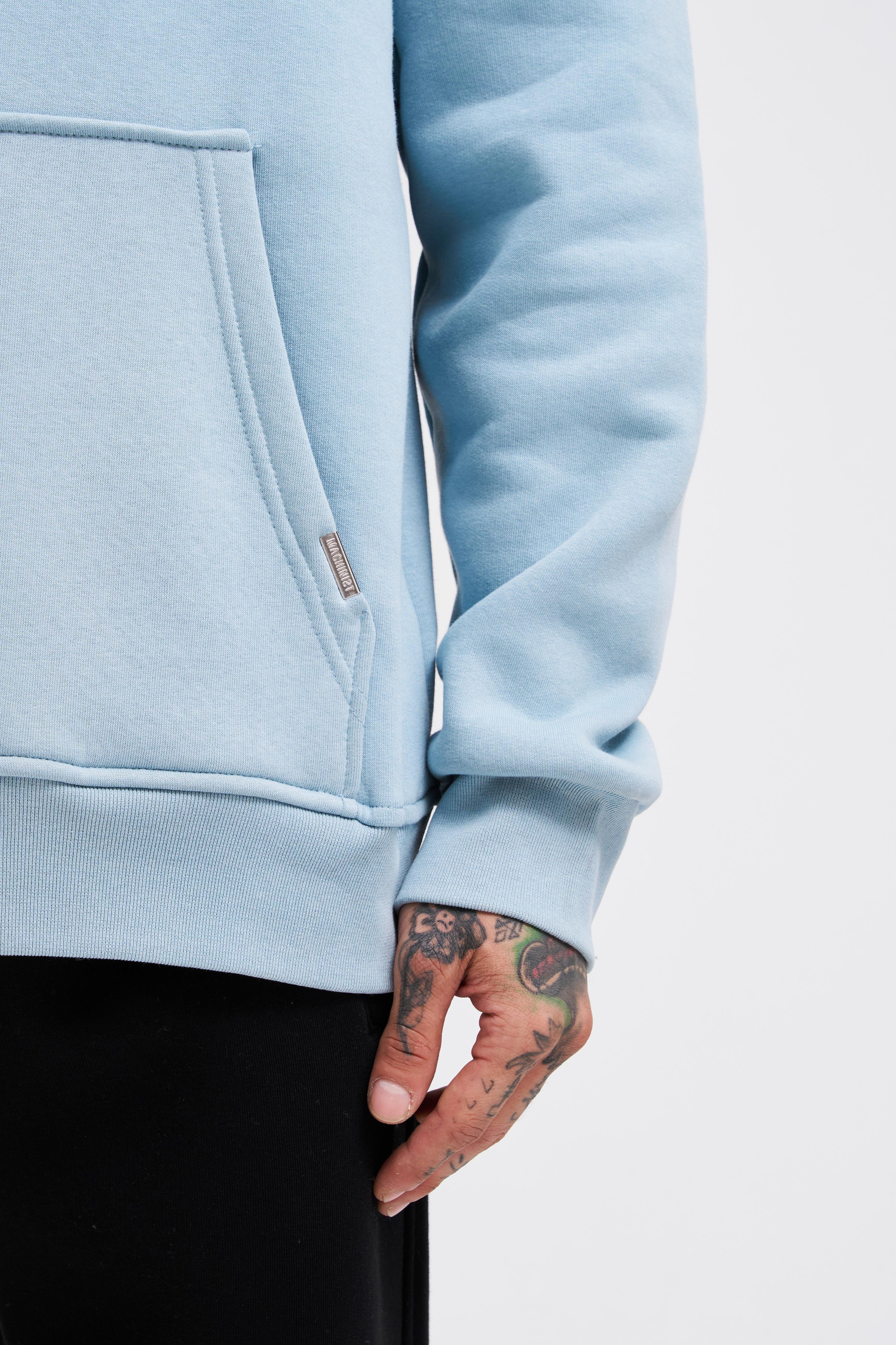Oversize Cepli Kapüşonlu Sweatshirt AQUA