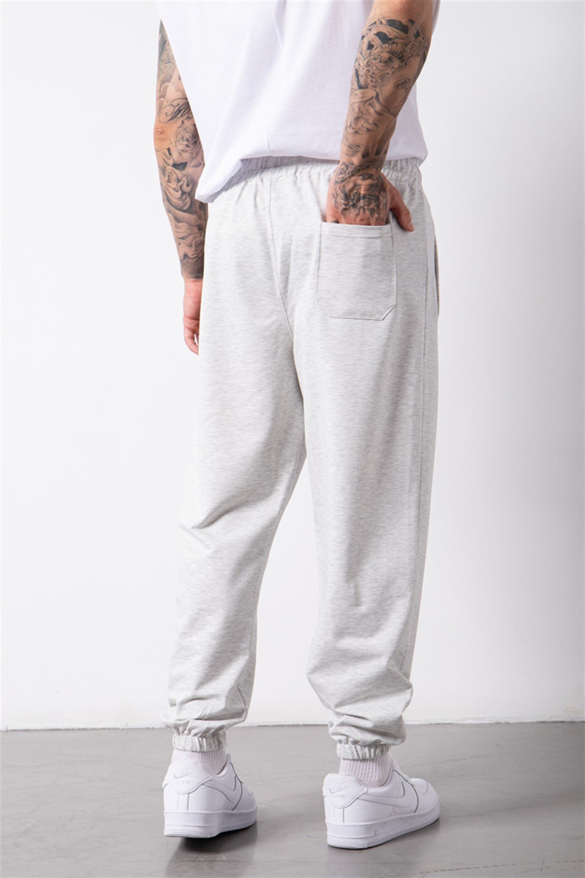 Basic Regular Bel Paça Lastikli 3 Cepli Jogger Eşofman Altı KARMELANJ