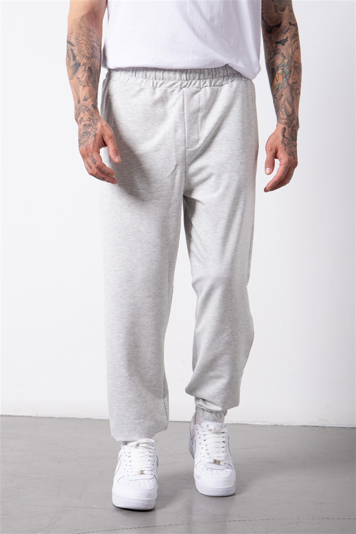 Basic Regular Bel Paça Lastikli 3 Cepli Jogger Eşofman Altı KARMELANJ