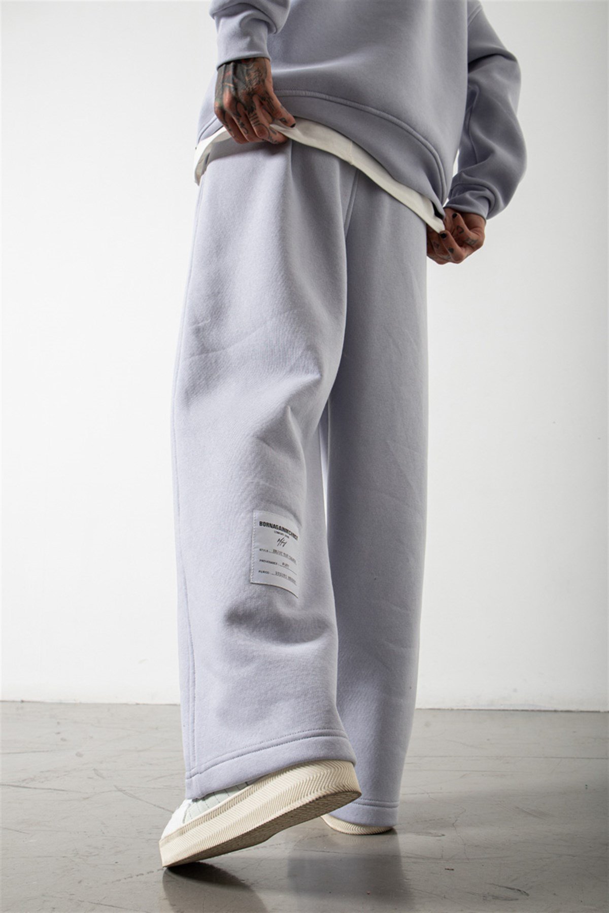 Oversize Beli Lastikli Baggy Eşofman ICE LİLA