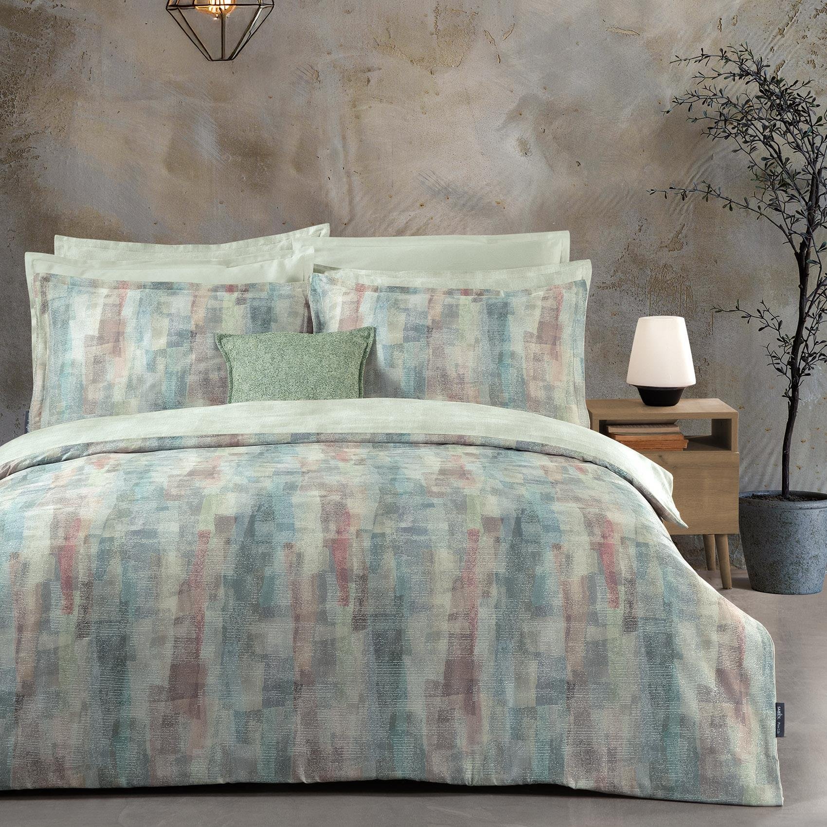 Sarev  Damien Çift Kişilik %100 Pamuk Saten Nevresim Takımı