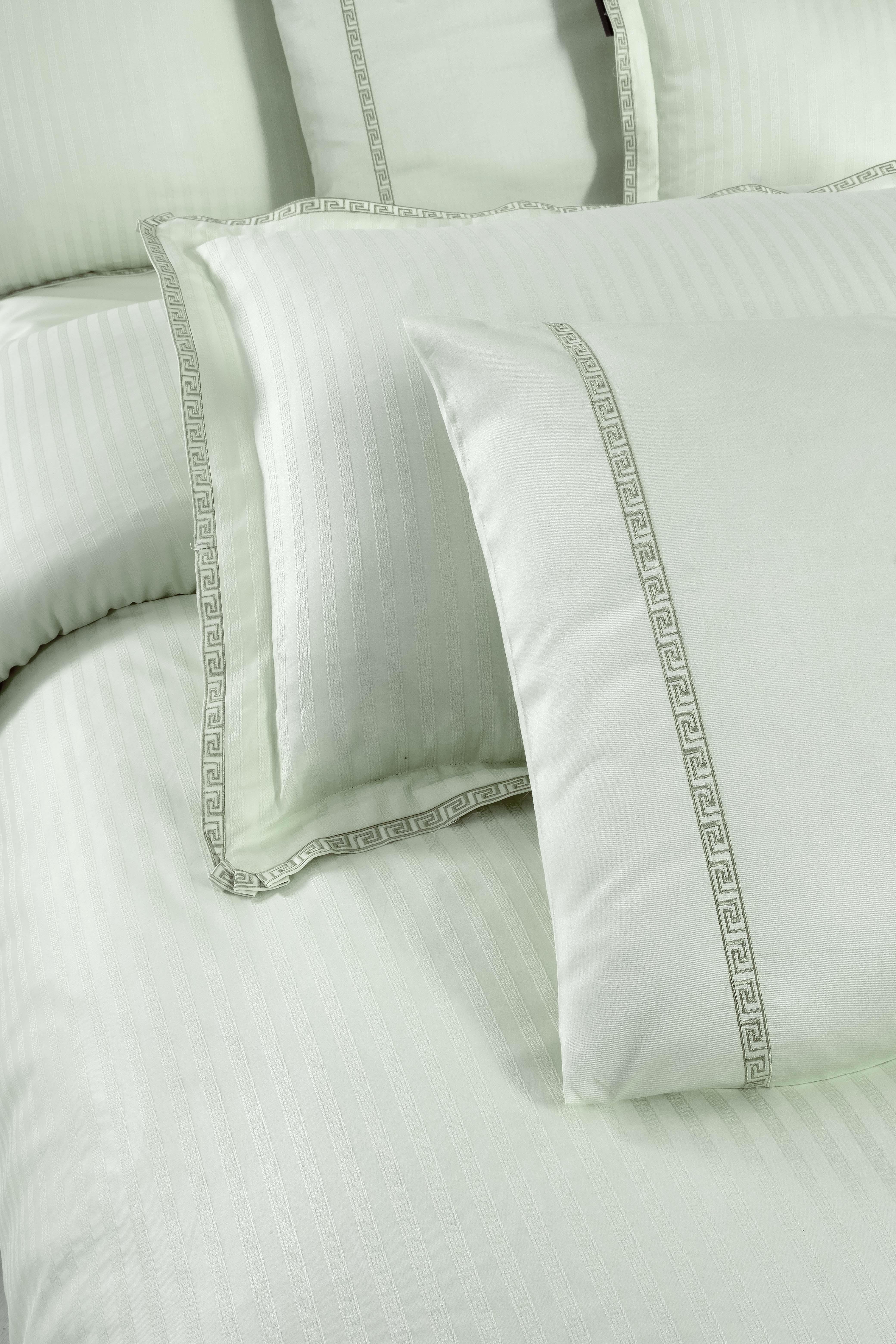 Sarev Jacquard Nevresim Takımı Çift Kişilik V8-Yeşil
