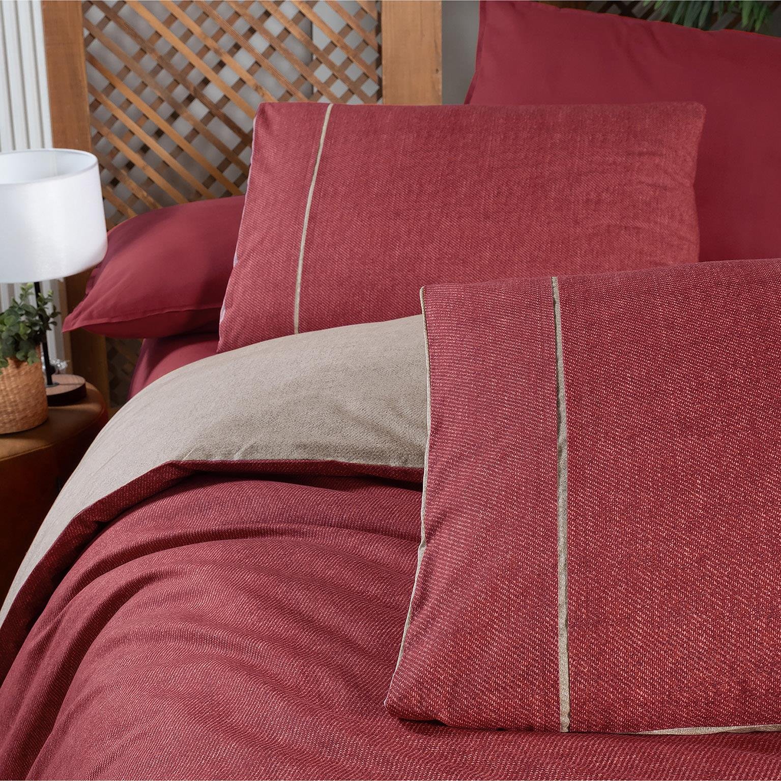 Sarev Unitwill Pembe Çift Kişilik %100 Pamuk Nevresim Takımı