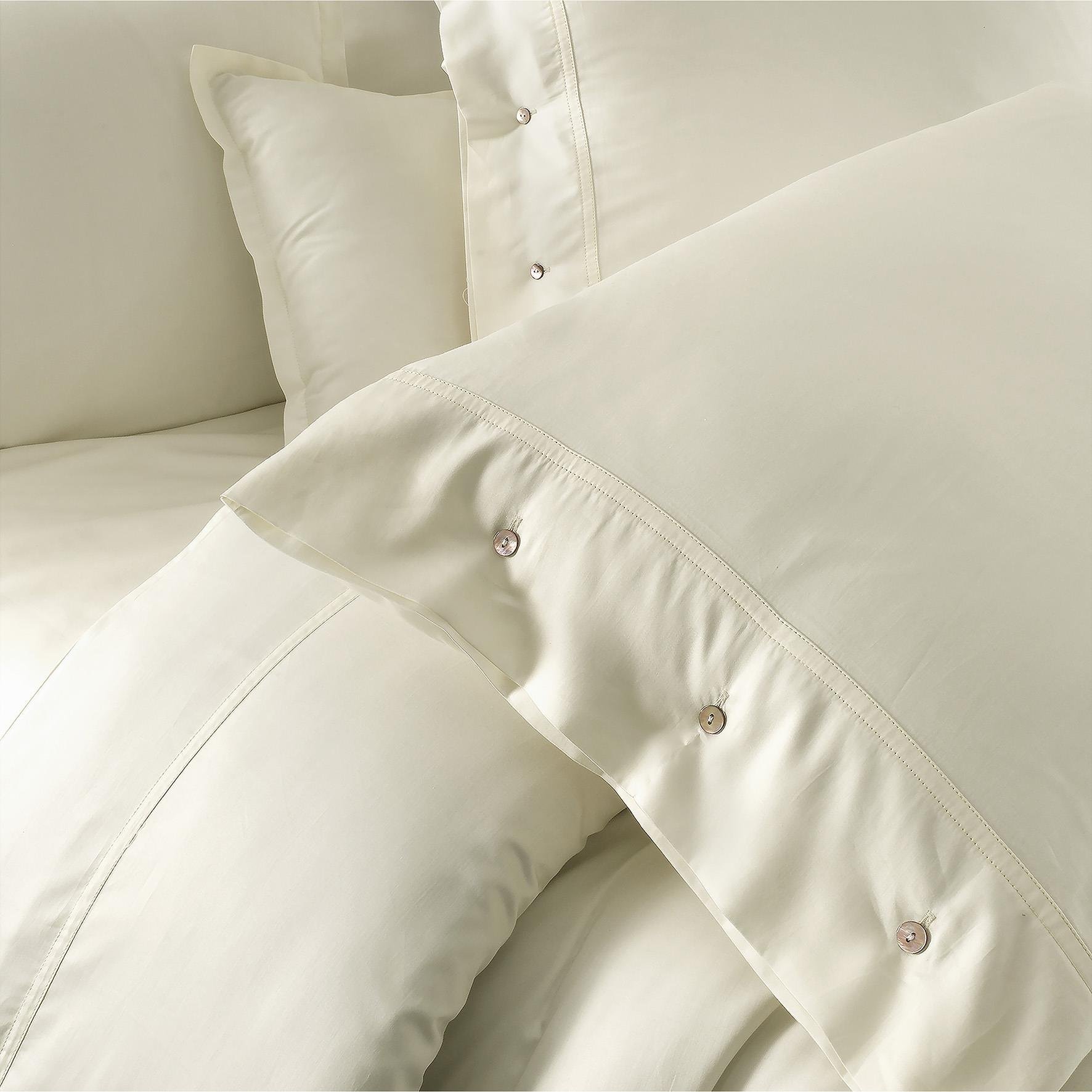 Sarev Monochrome Ecru %100 Pamuk Saten ''300 TC