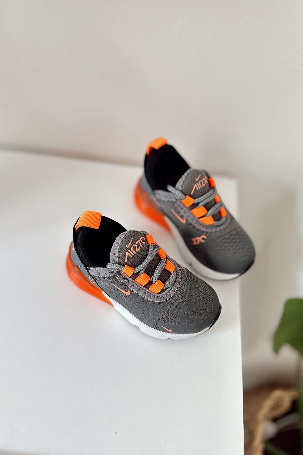 270 Baskılı Çocuk Spor Ayakkabı Füme Turuncu