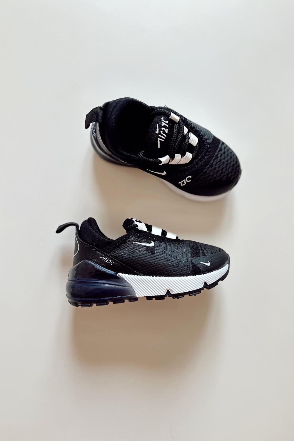 270 Baskılı Çocuk Spor Ayakkabı Siyah Beyaz