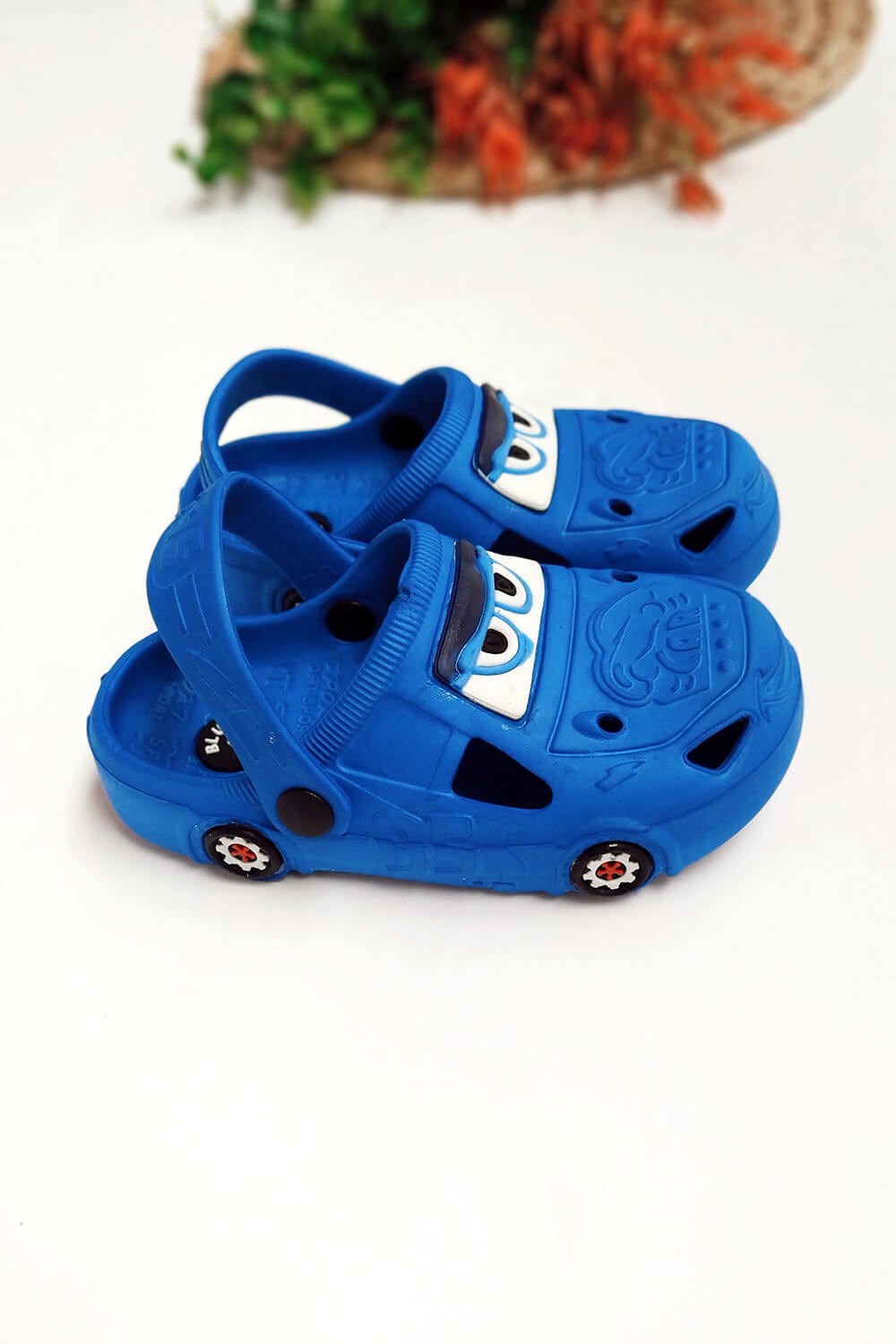 Arabalı Çocuk Crocs Sandalet Mavi