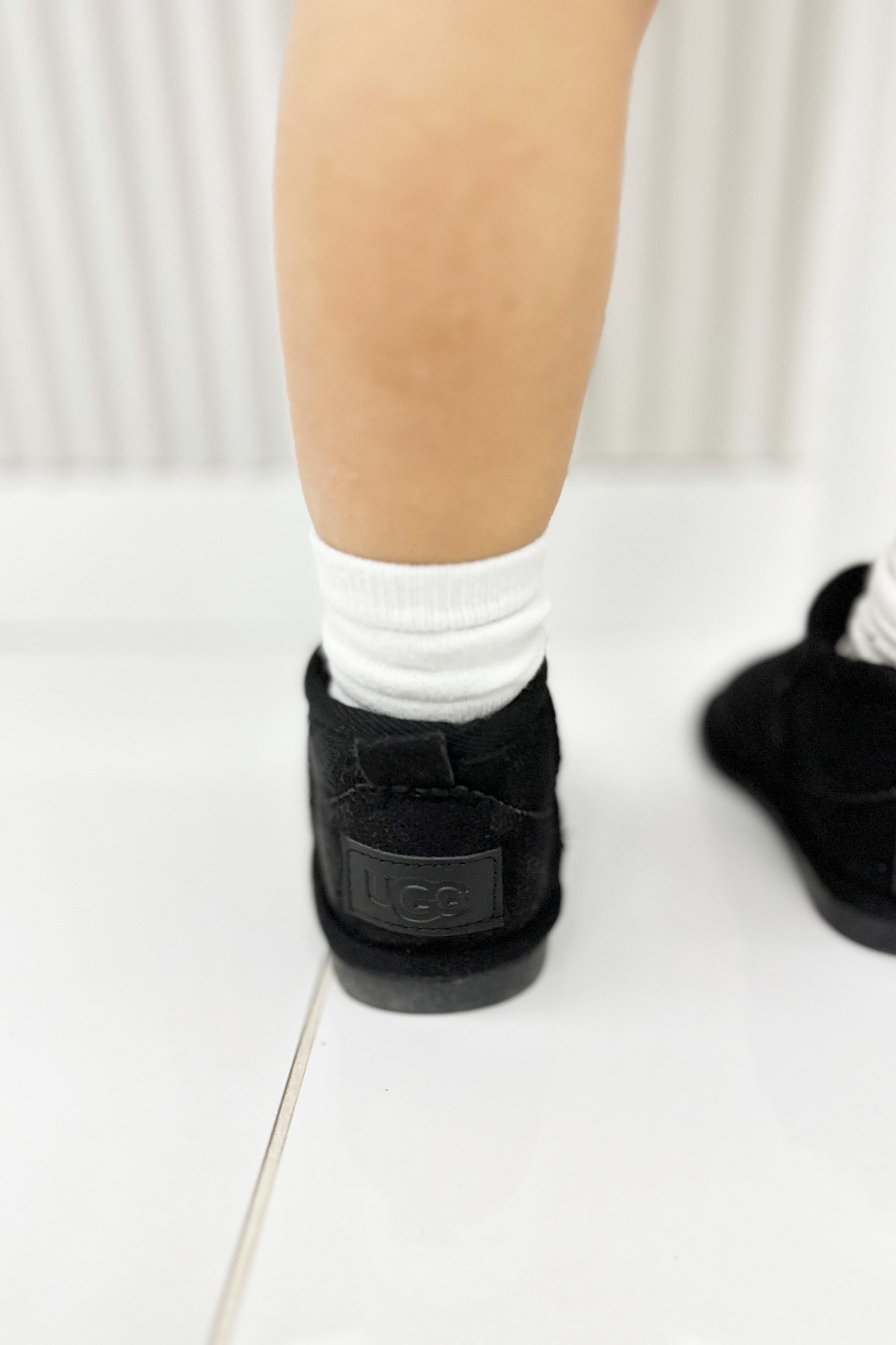 İçi Kürklü Çocuk Yarım Bot Ayakkabı Siyah