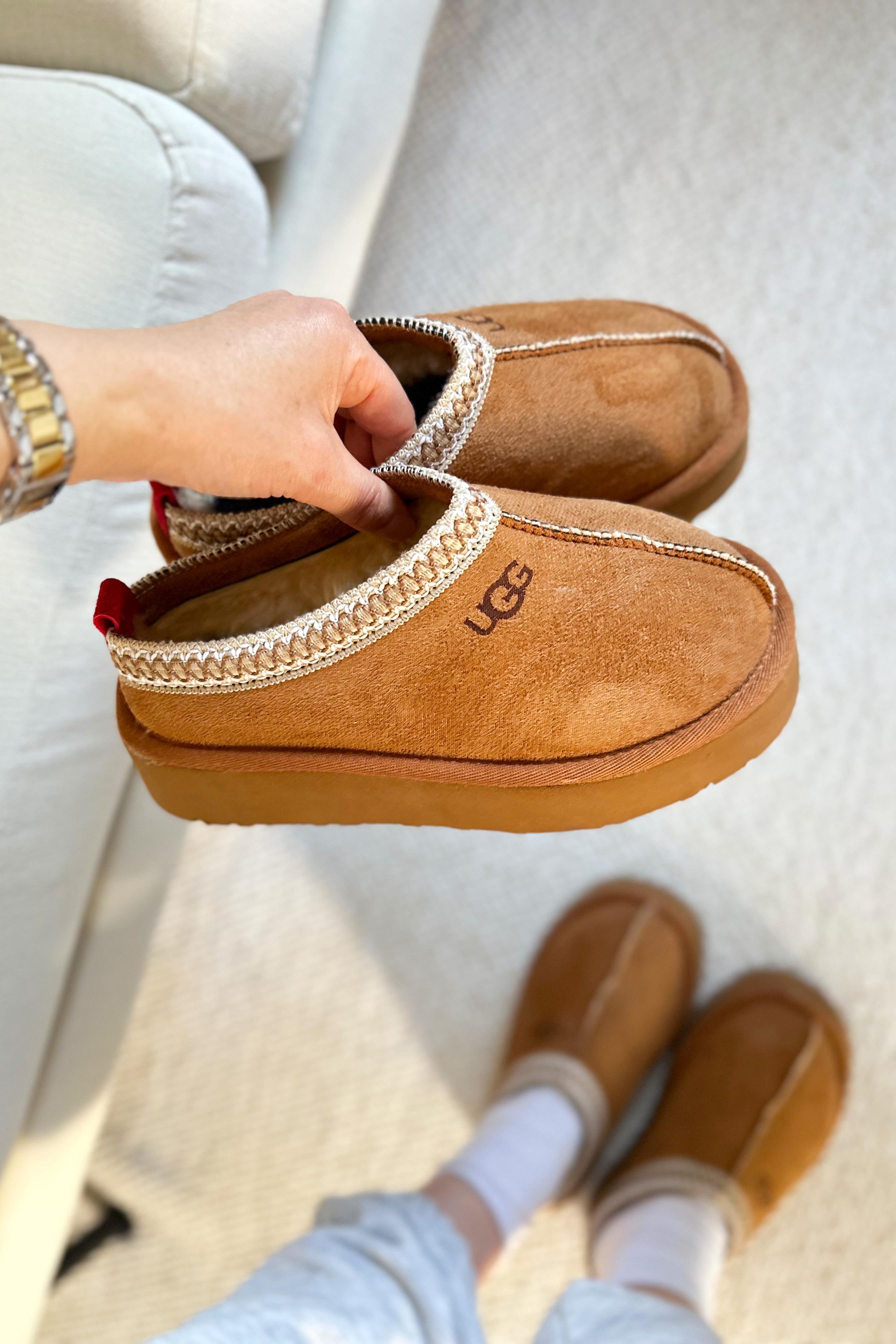 İçi Tüylü Ultra Mini Kadın Bot Taba