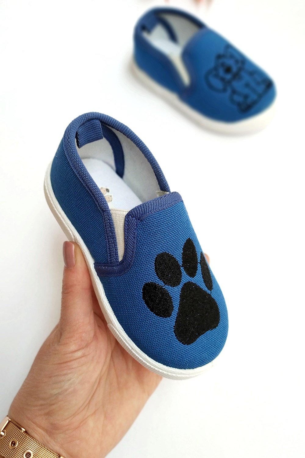 Köpek Patili Lacivert Çocuk Ayakkabı