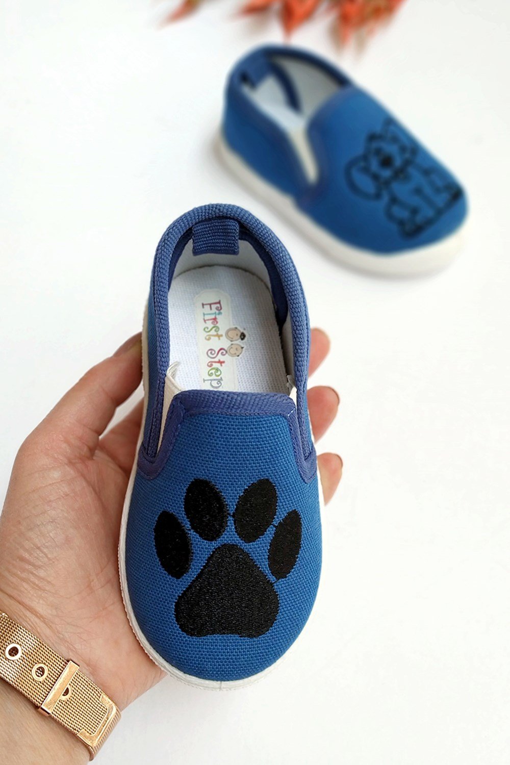 Köpek Patili Lacivert Çocuk Ayakkabı