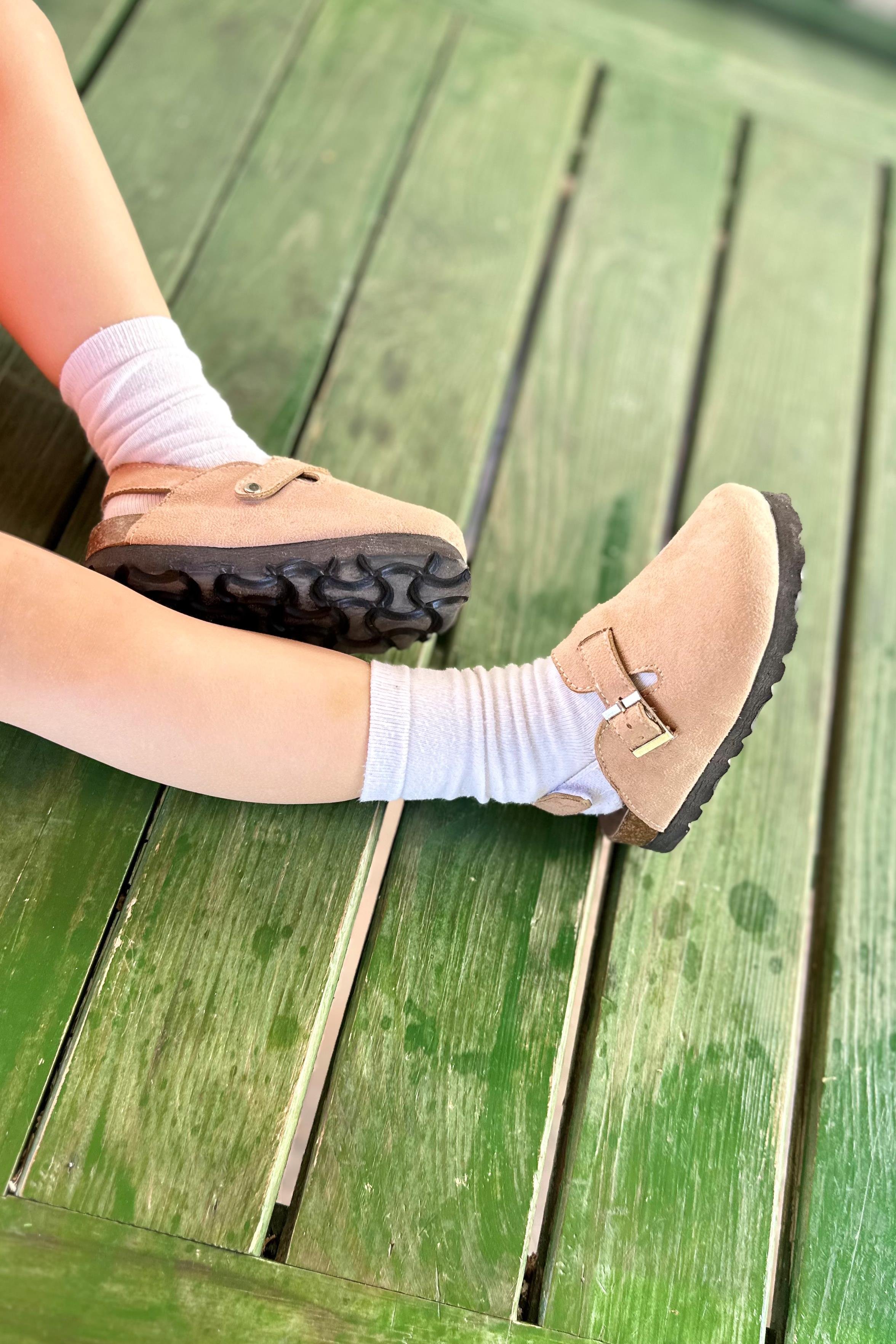 Tokalı Çocuk Terlik Bej