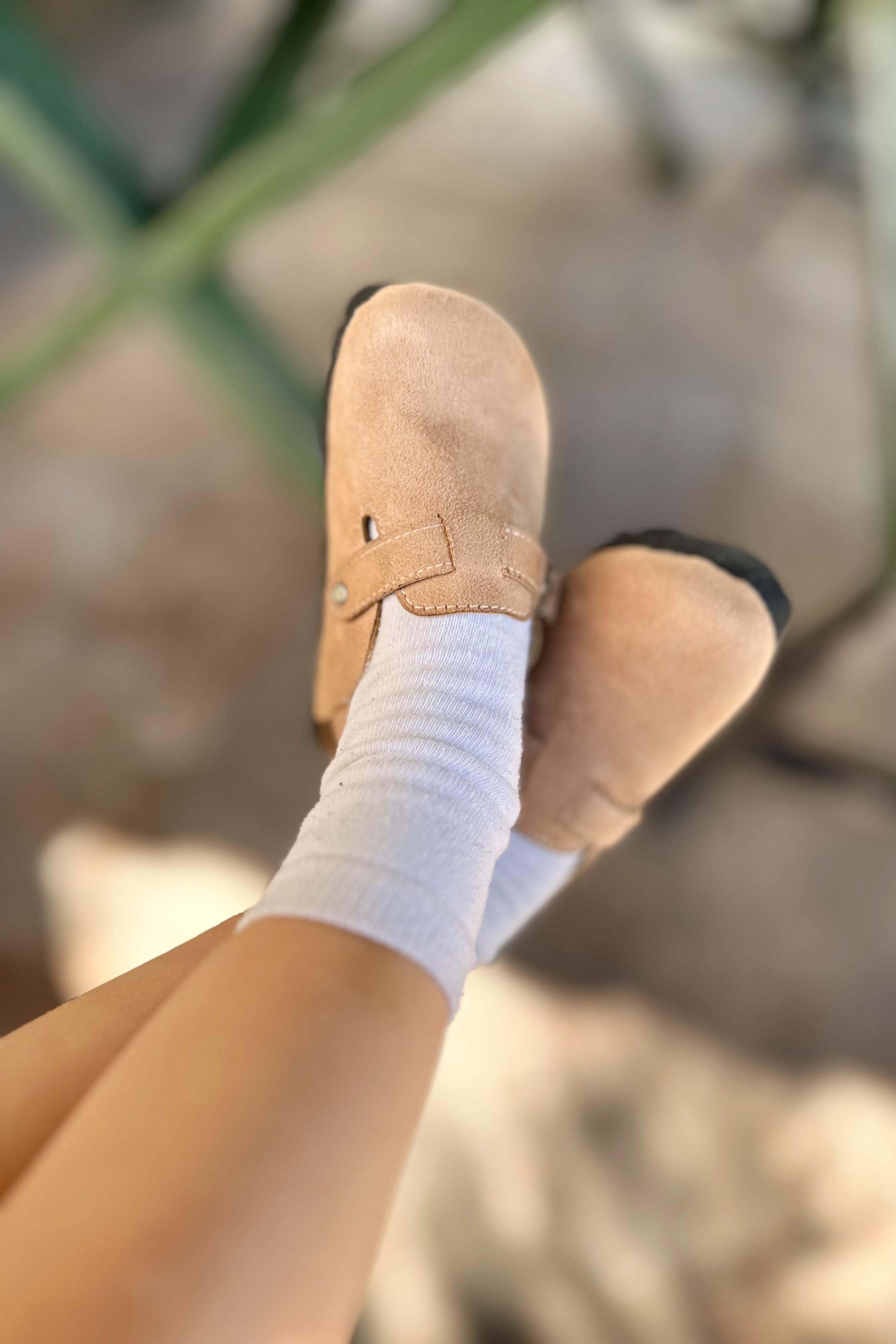 Tokalı Çocuk Terlik Bej