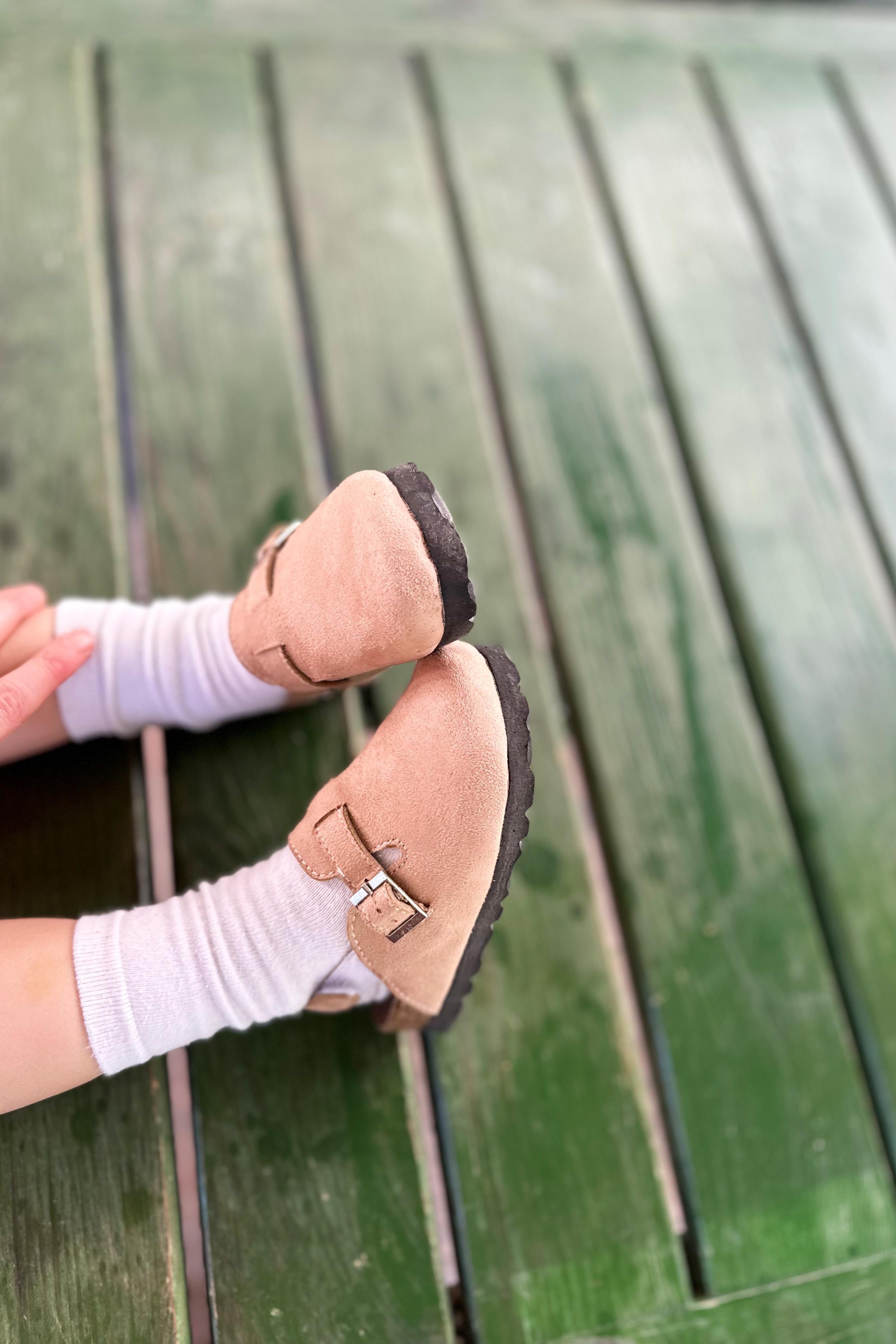 Tokalı Çocuk Terlik Bej